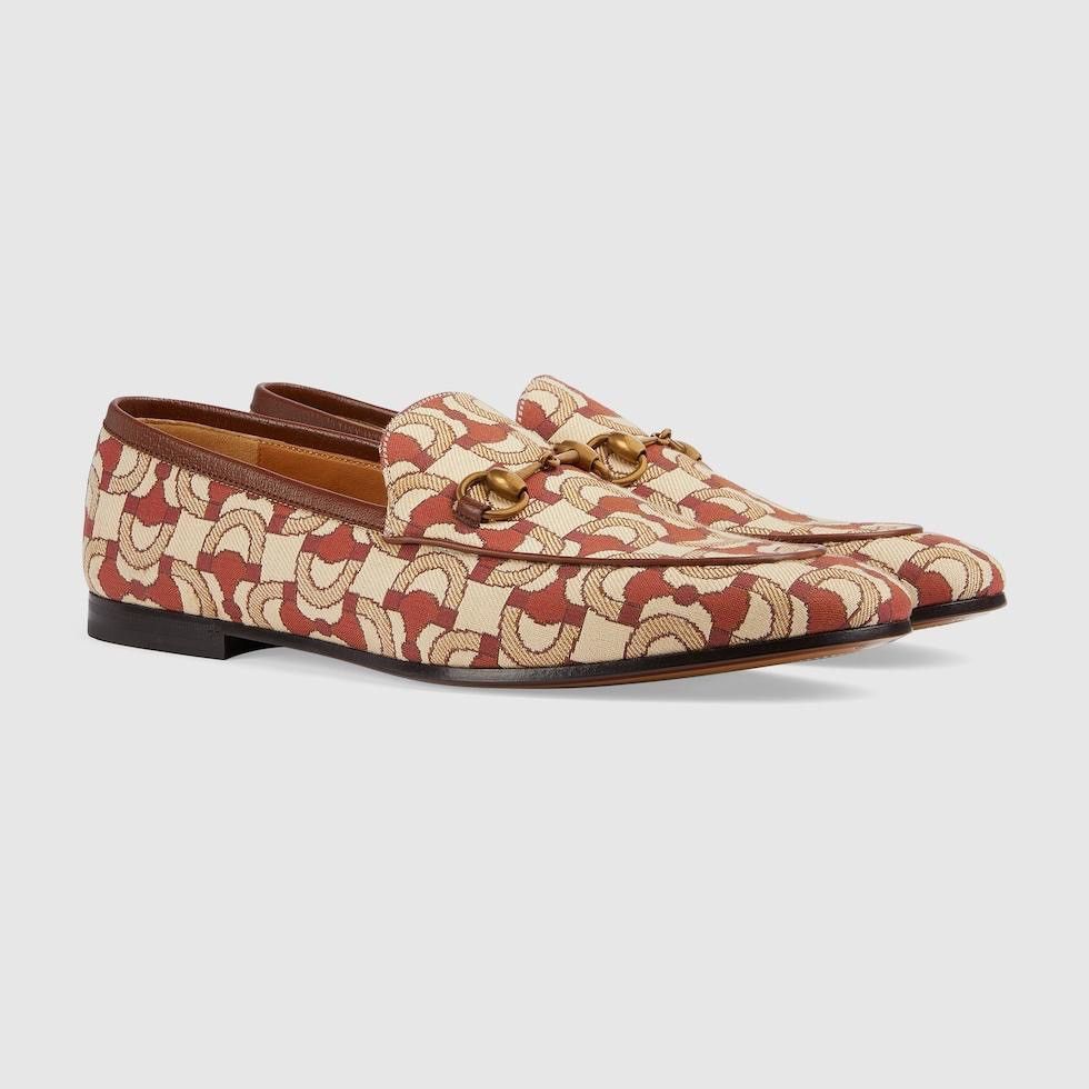 image of Gucci Jordaan Loafers in Beige, Men's (Size 10)