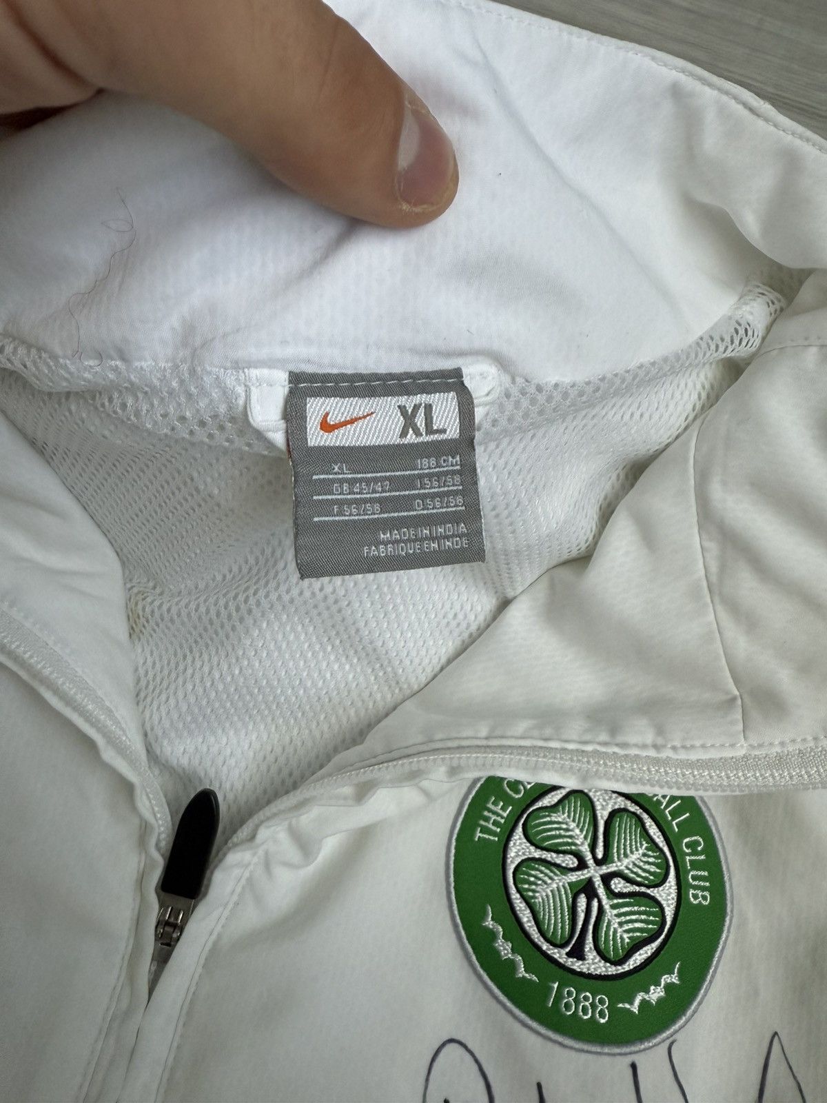 Nike × Vintage Vintage Nike Soccer Jersey jacket Celtic George McCluskey Size US XL / EU 56 / 4 - 4 Thumbnail