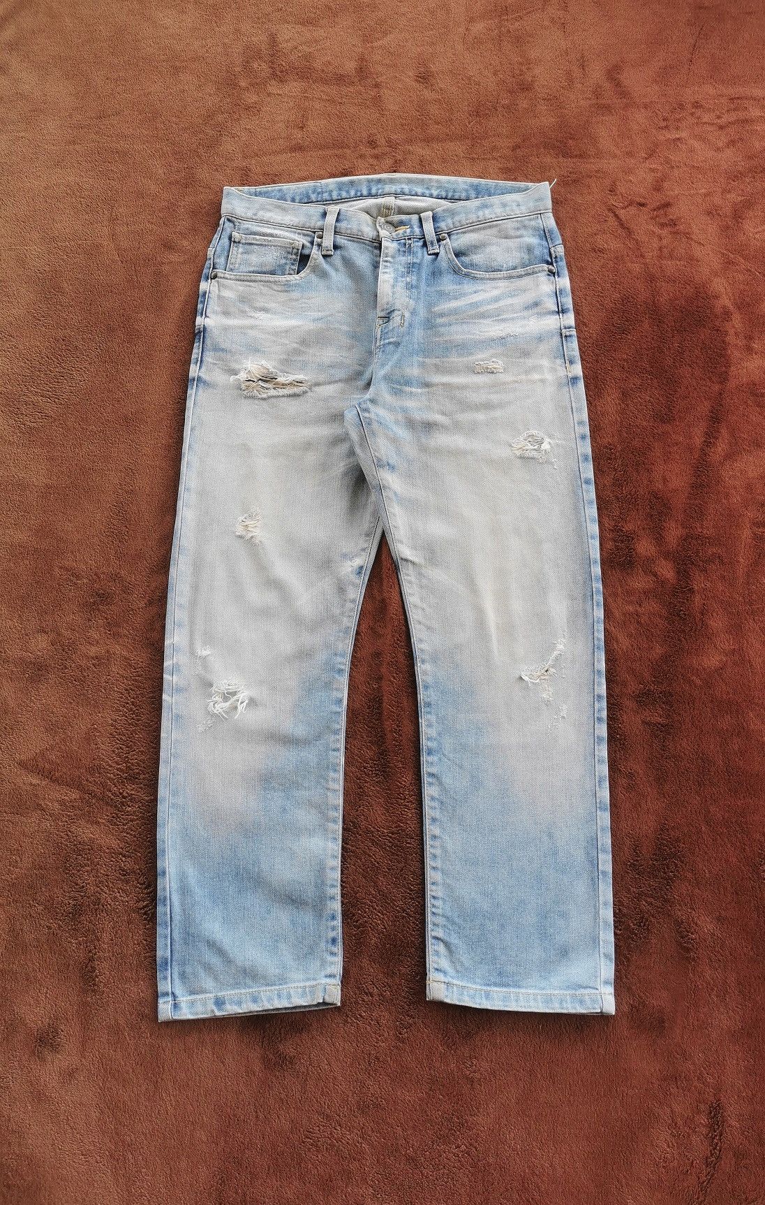 Tornado Mart Tornado Mart Distressed 3/4 Denim Jeans Size US 30 / EU 46 - 1 Thumbnail