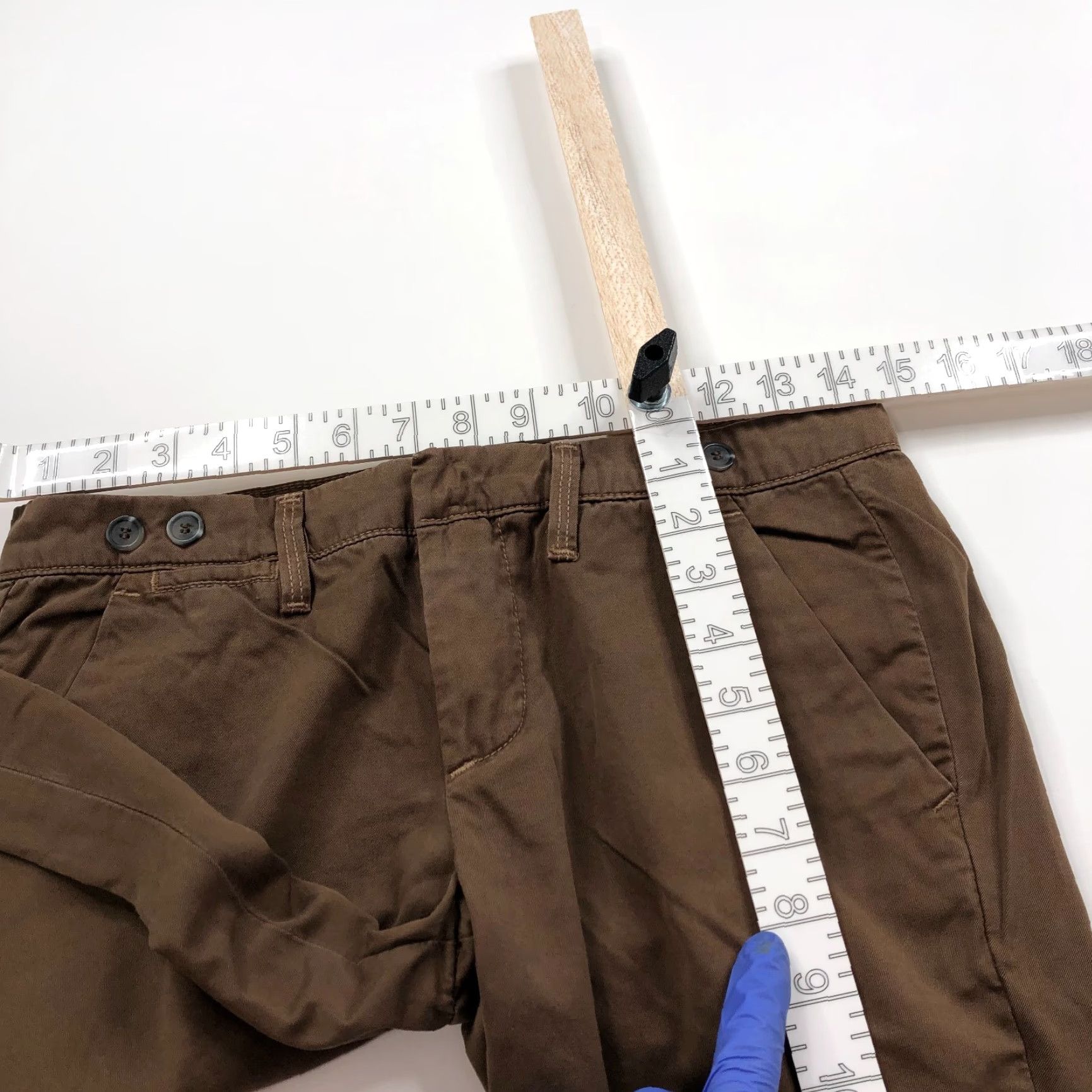 Vince Vince Rover 26 Low Rise Straight Chino Pants Brown Womens Regular 29W 25L Front Pockets Cotton Vintage No N/A Size 26" / US 2 / IT 38 - 6 Thumbnail