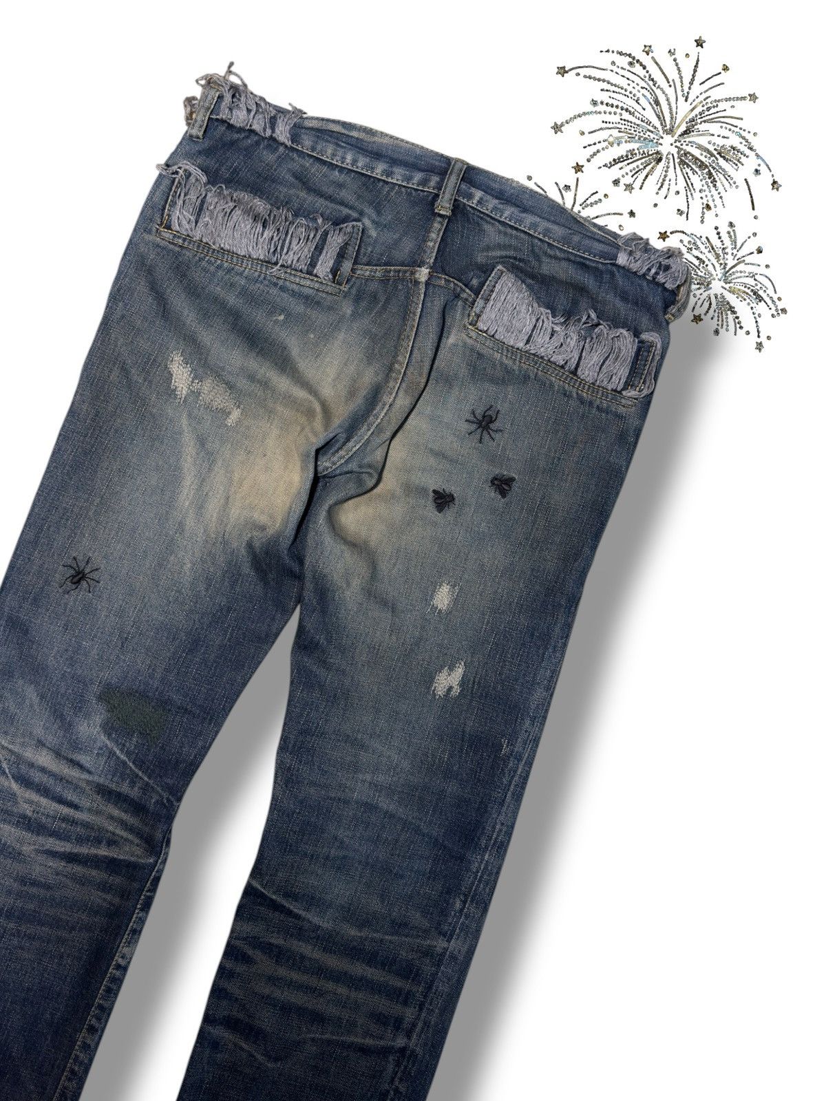 Undercover Undercover AW06 “Guru Guru” Bug Denim Size US 29 - 4 Thumbnail