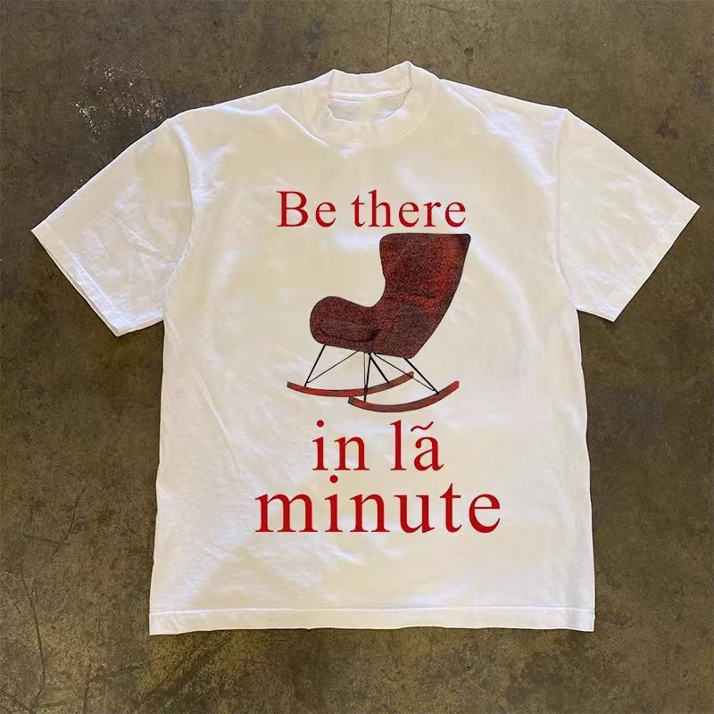 Vintage Street washed retro chair print t-shirt Size US M / EU 48-50 / 2 - 1 Thumbnail