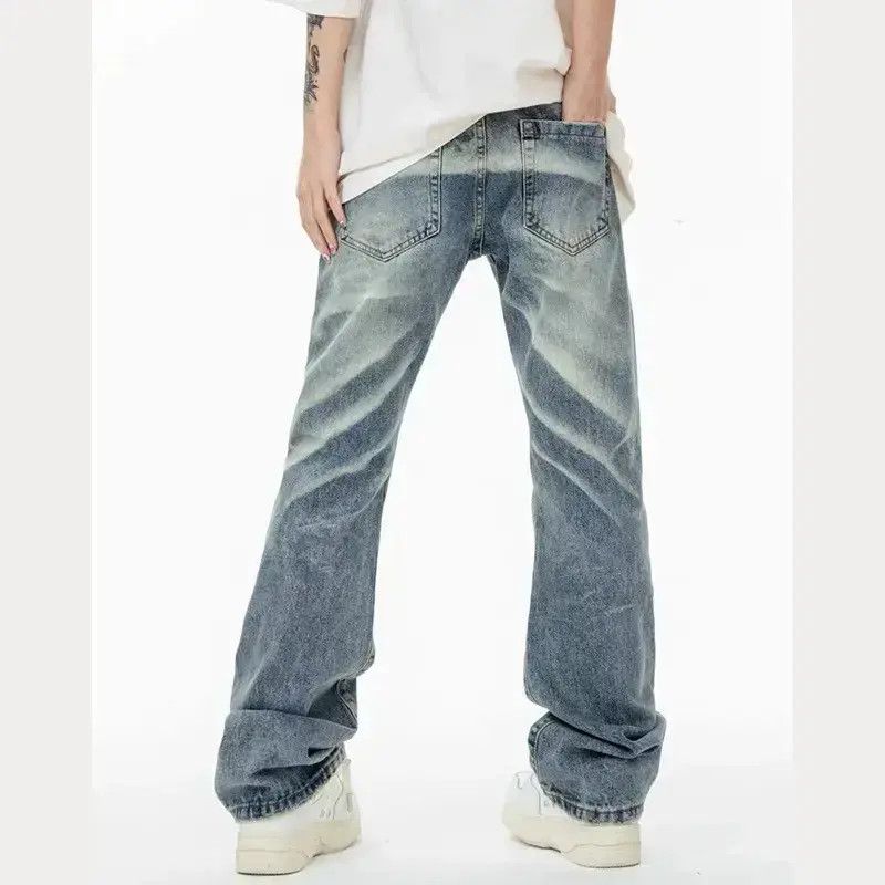 Japanese Brand Retro loose high street micro flared jeans Size US 32 / EU 48 - 4 Thumbnail