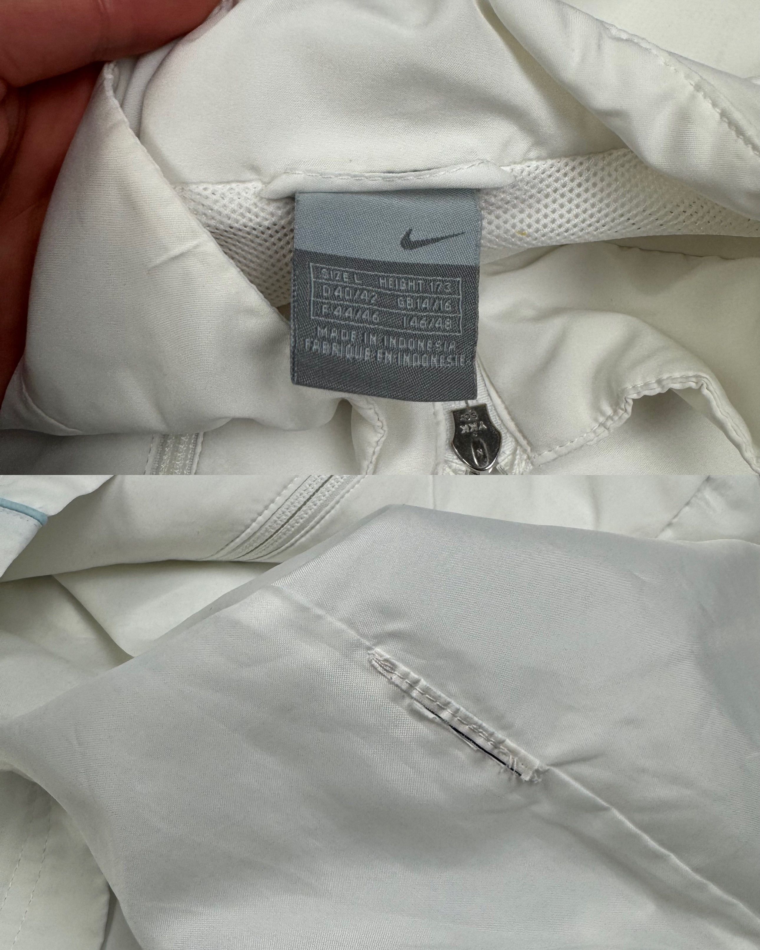 Nike Nike White Solo Swoosh Full Zip Track Jacket Large Size L / US 10 / IT 46 - 3 Thumbnail