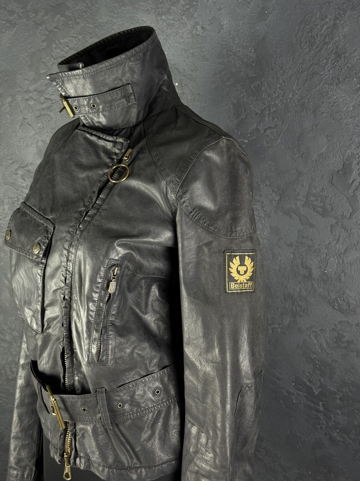 Belstaff Belstaff Sammy Miller Gold Label Women’s Wax Belted Jacket Size M / US 6-8 / IT 42-44 - 9 Thumbnail