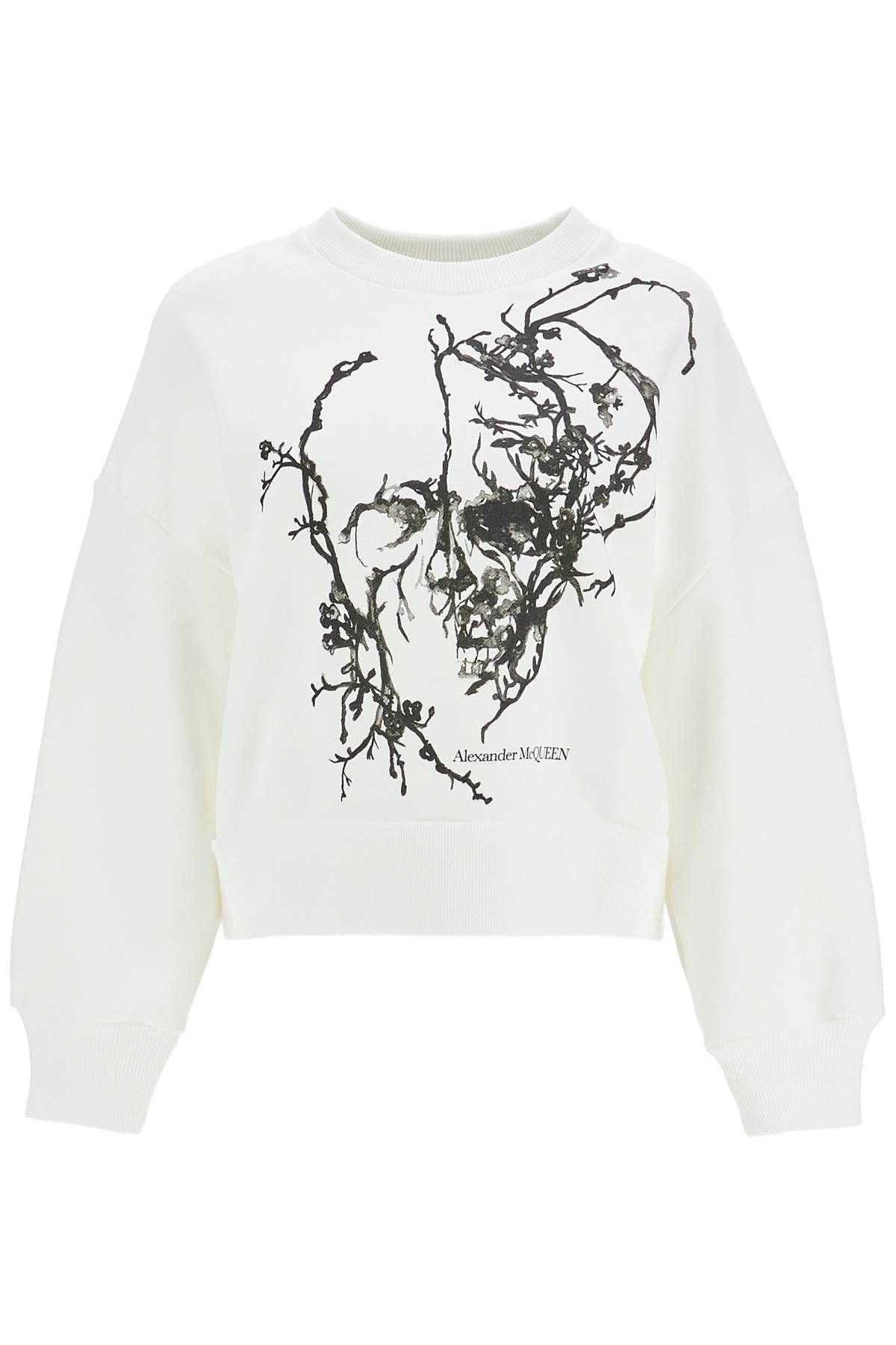 Alexander McQueen ALEXANDER MCQUEEN Boxy Cherry Blossom Skull Sweat Size S / US 4 / IT 40 - 1 Thumbnail