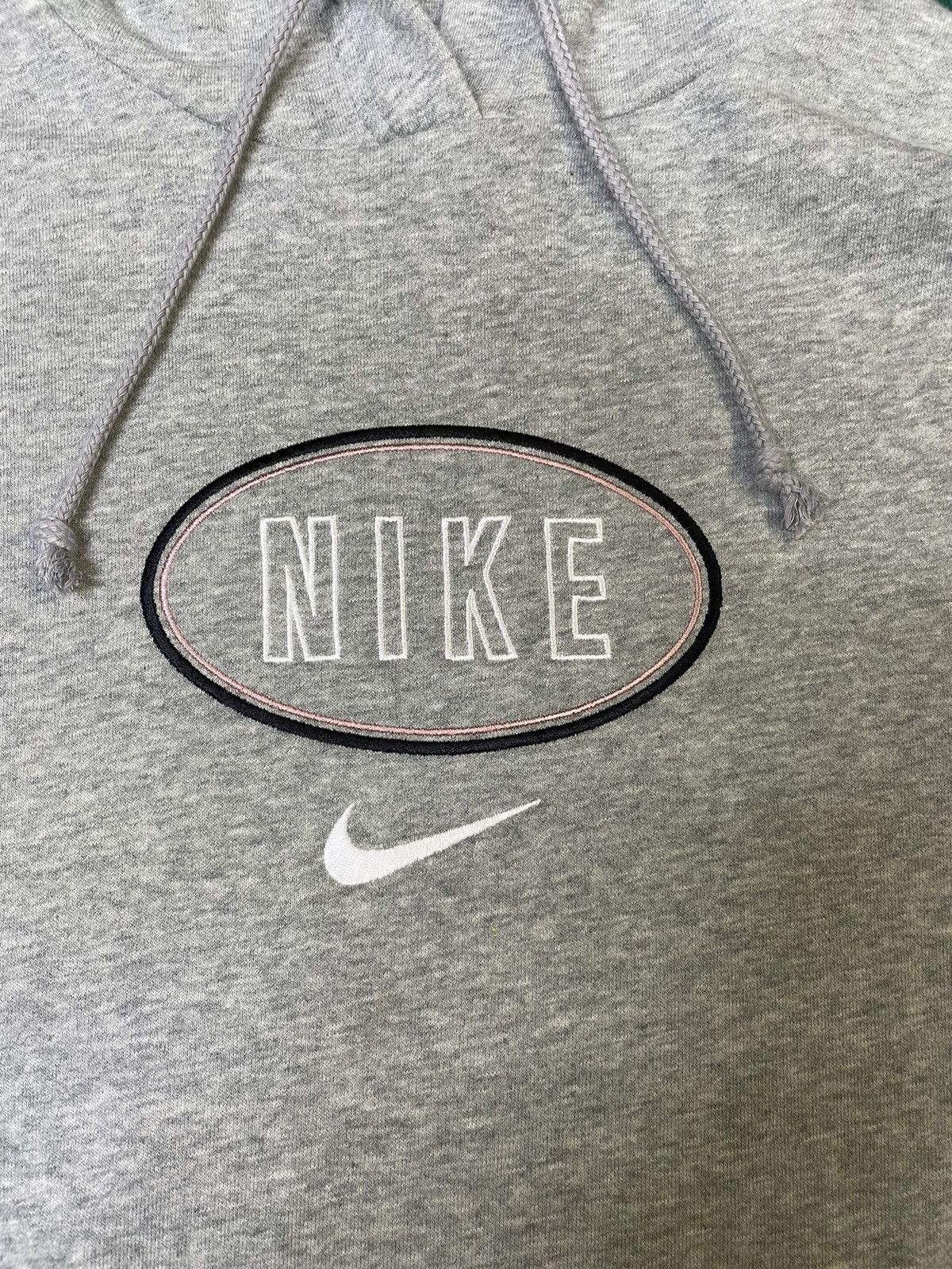 Nike Nike Oval pink Logo Hoodie Heather Grey – XL Size XL / US 12-14 / IT 48-50 - 3 Thumbnail