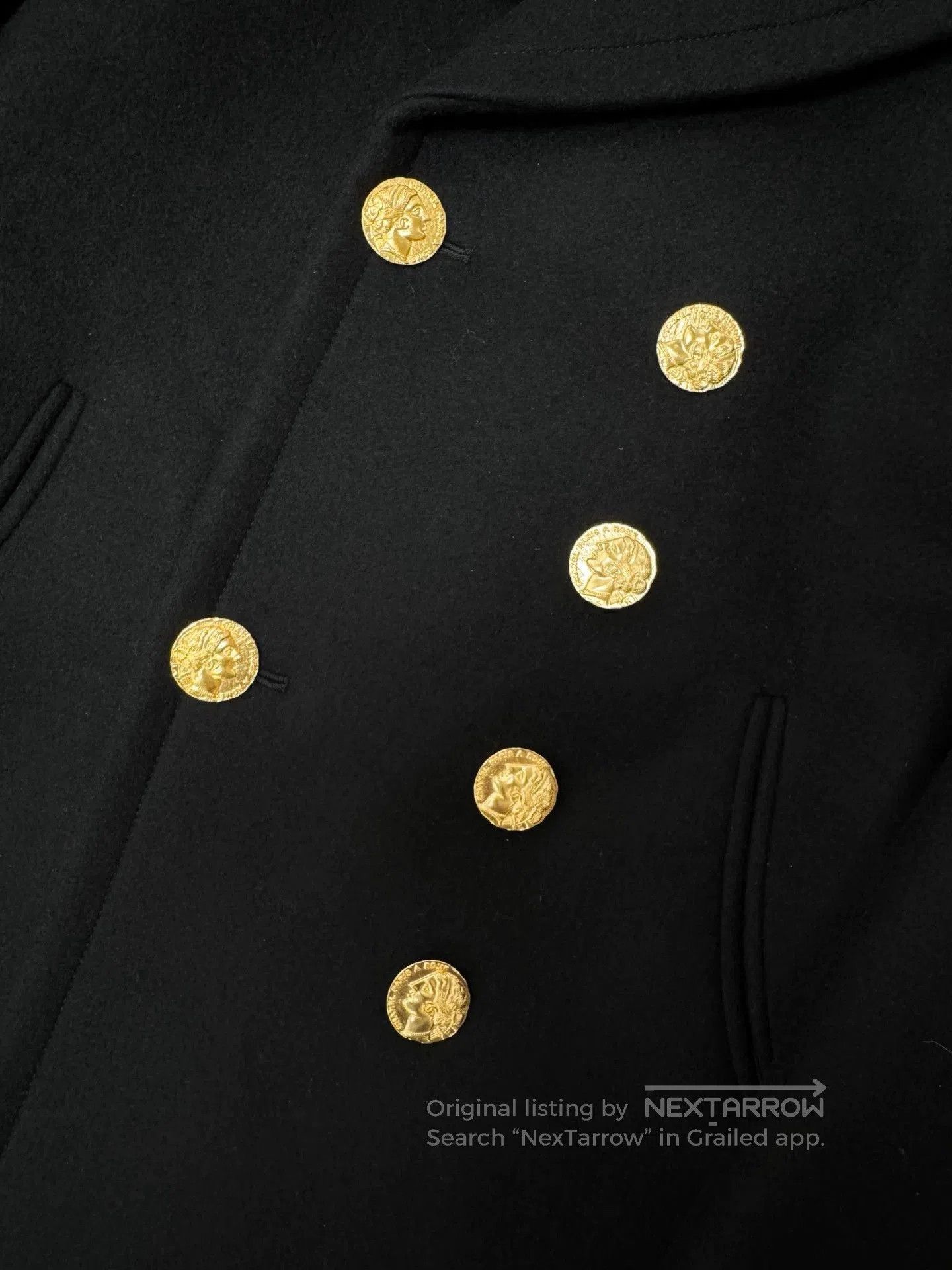 Chanel Chanel VTG Roman Gold Button Coat. Size US XXS / EU 40 - 3 Thumbnail