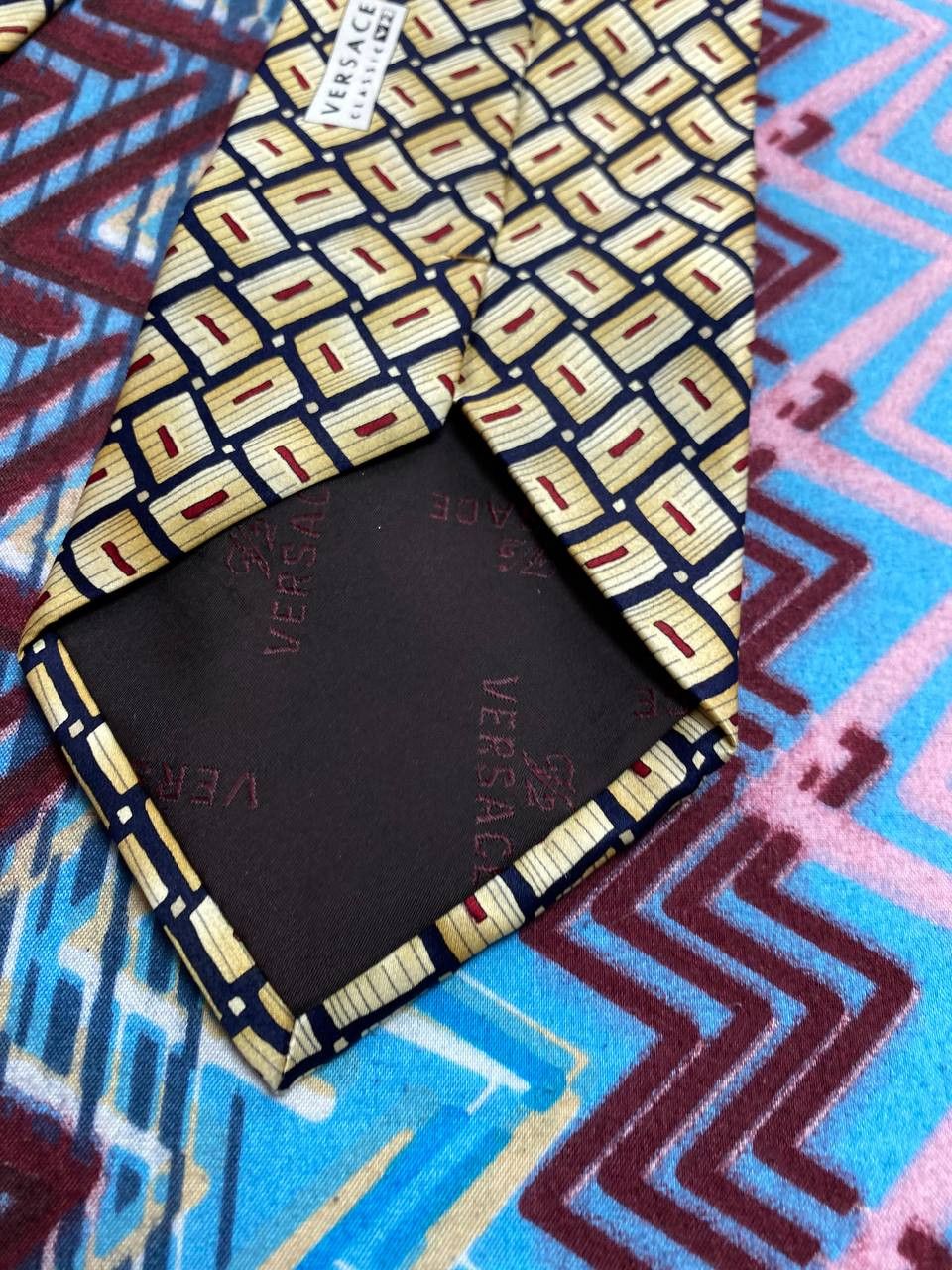 Versace Amazing Versace Abstract Silk Tie Size ONE SIZE - 9 Thumbnail