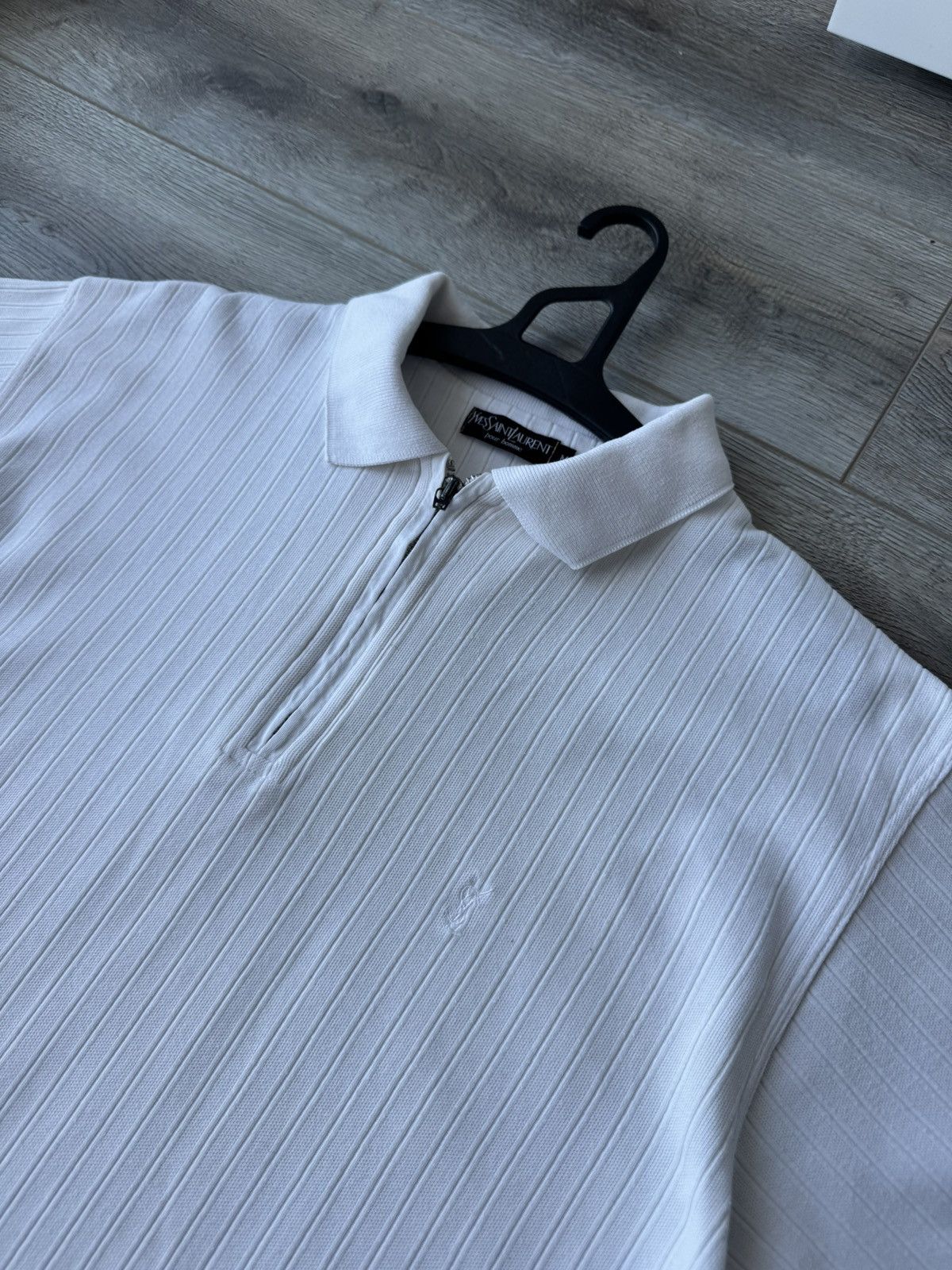 Yves Saint Laurent Vintage YSL Luxury Men's Zip Polo Size US M / EU 48-50 / 2 - 4 Thumbnail