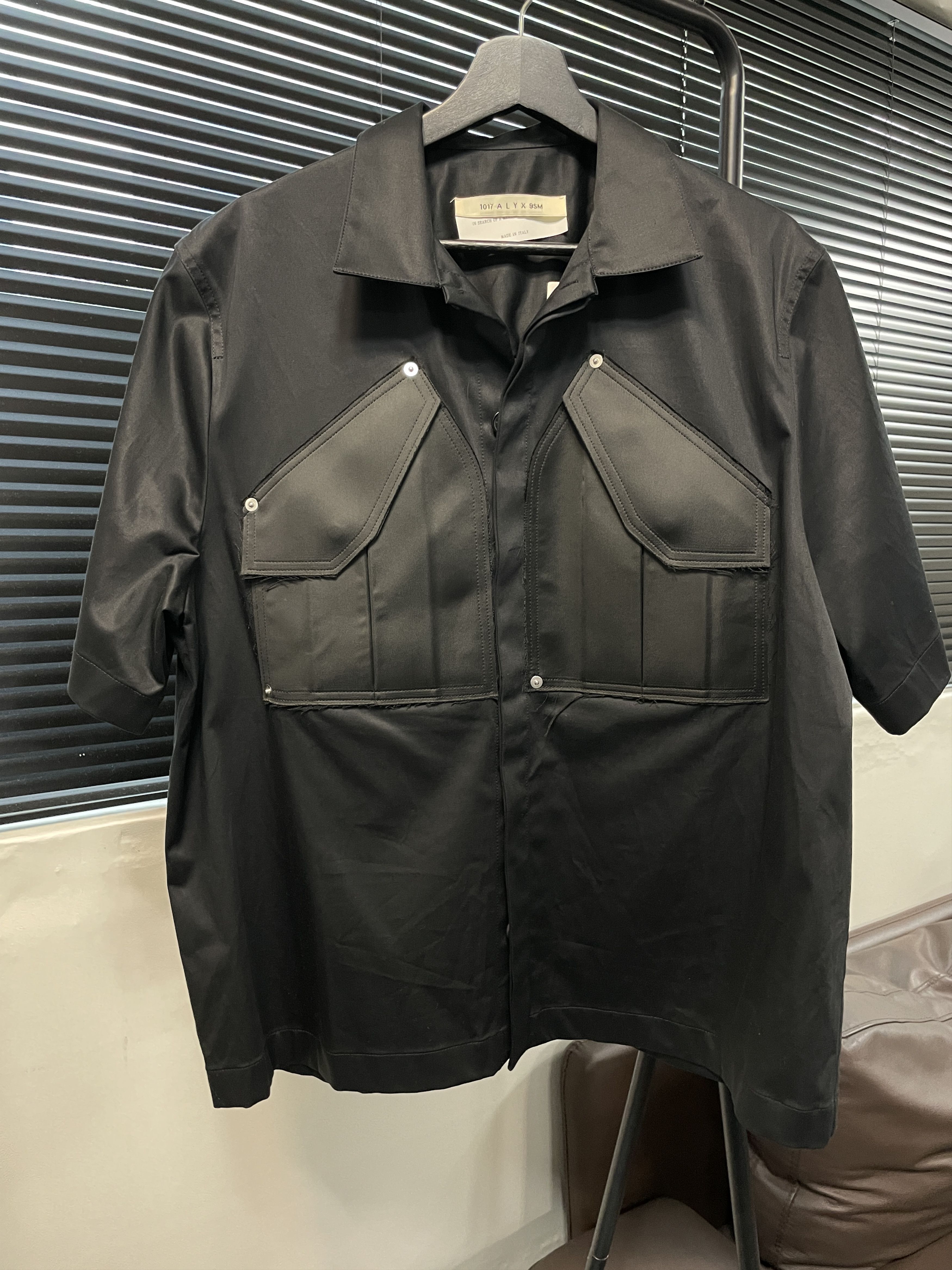 image of 1017 Alyx 9Sm Cargo Pocket Shirt in Black, Men's (Size XL)