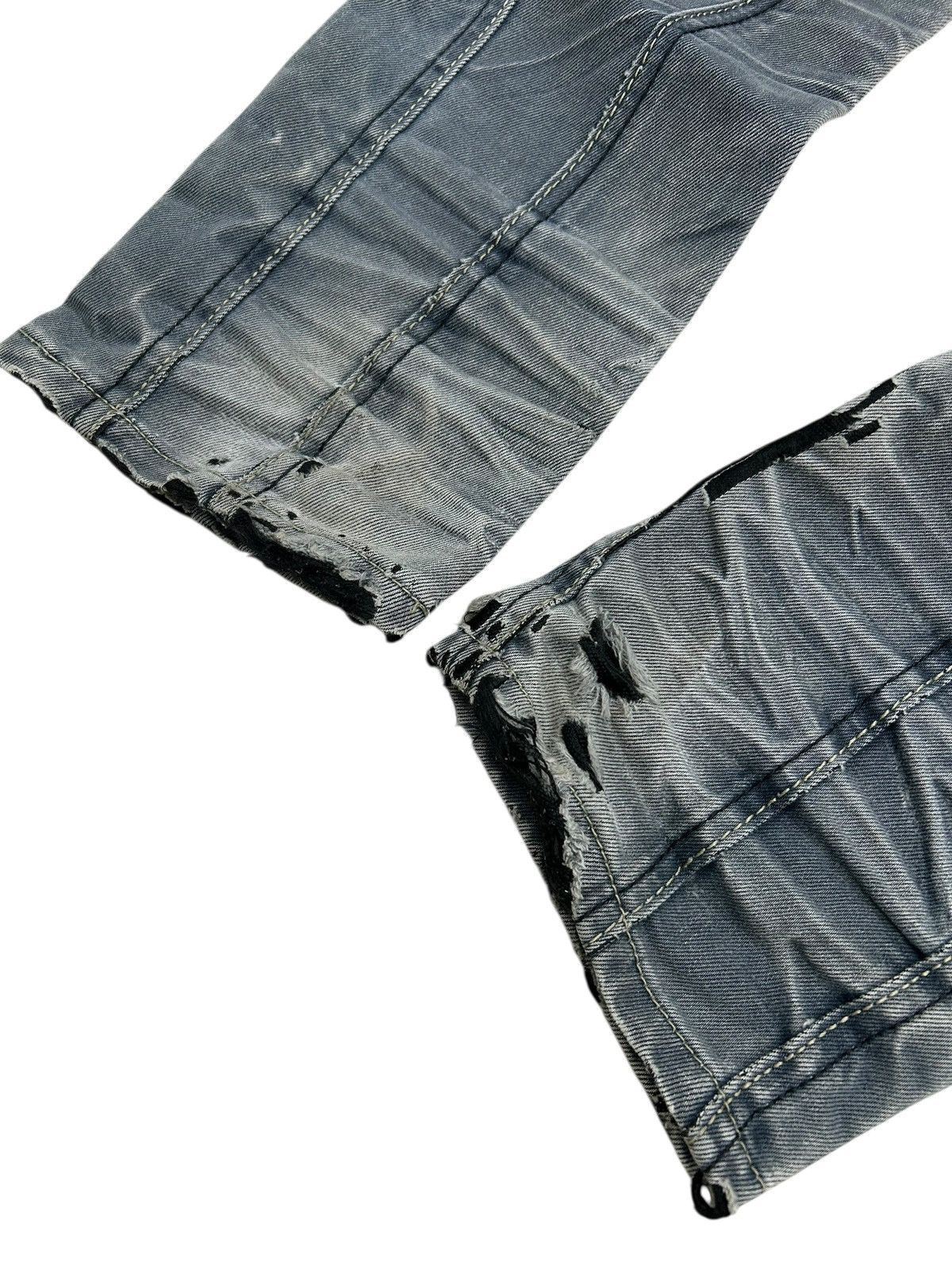 GOSTAR DE FUGA × Hysteric Glamour × Japanese Brand Pilibao Japan Made Biker Jean Multipocket Distressed Padded Size US 31 - 15 Thumbnail