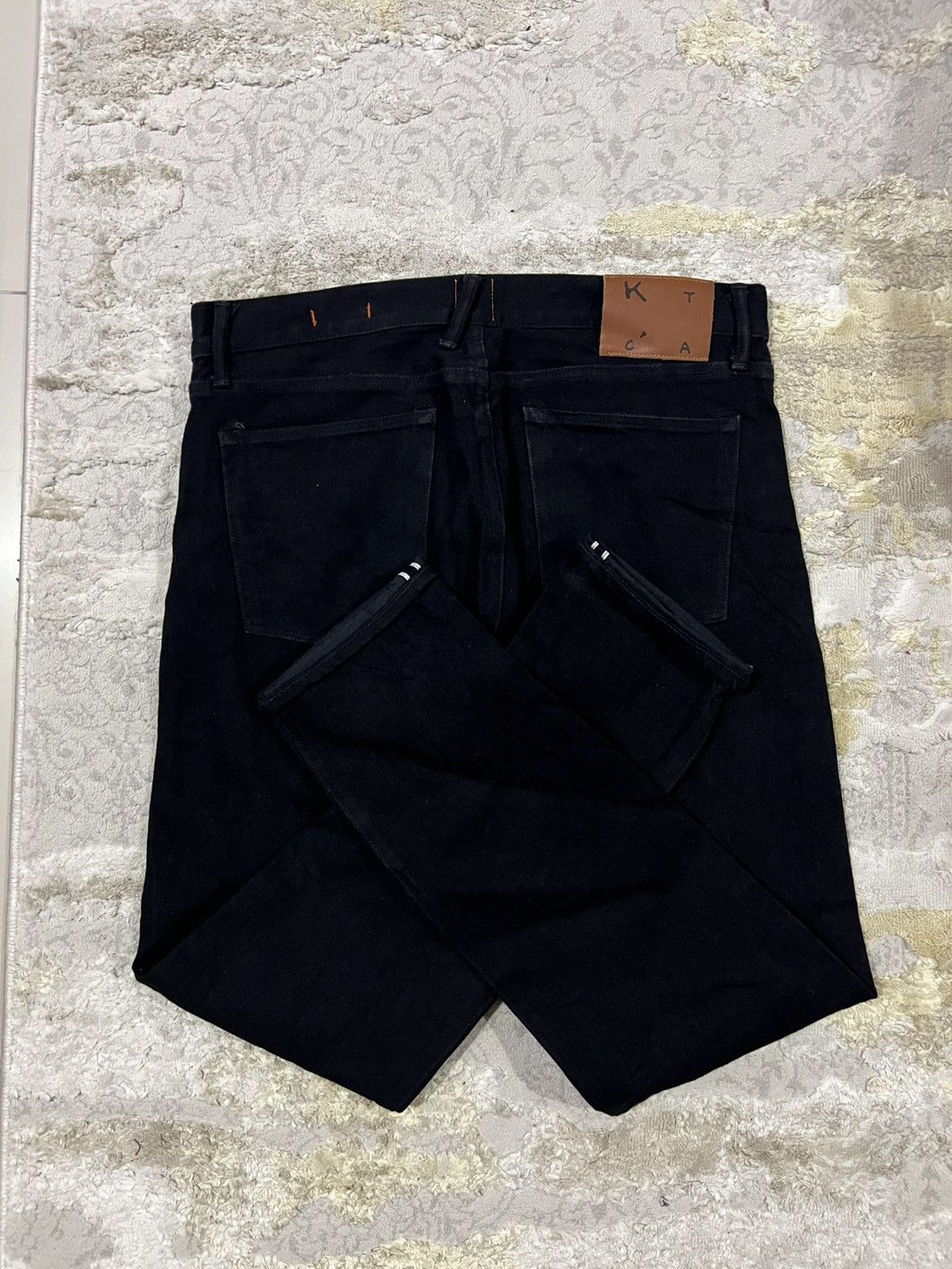 KATO Hiroshi Kato 14oz Selvaged Denim The Pen Slim Black Raw Jean Size US 34 / EU 50 - 9 Thumbnail
