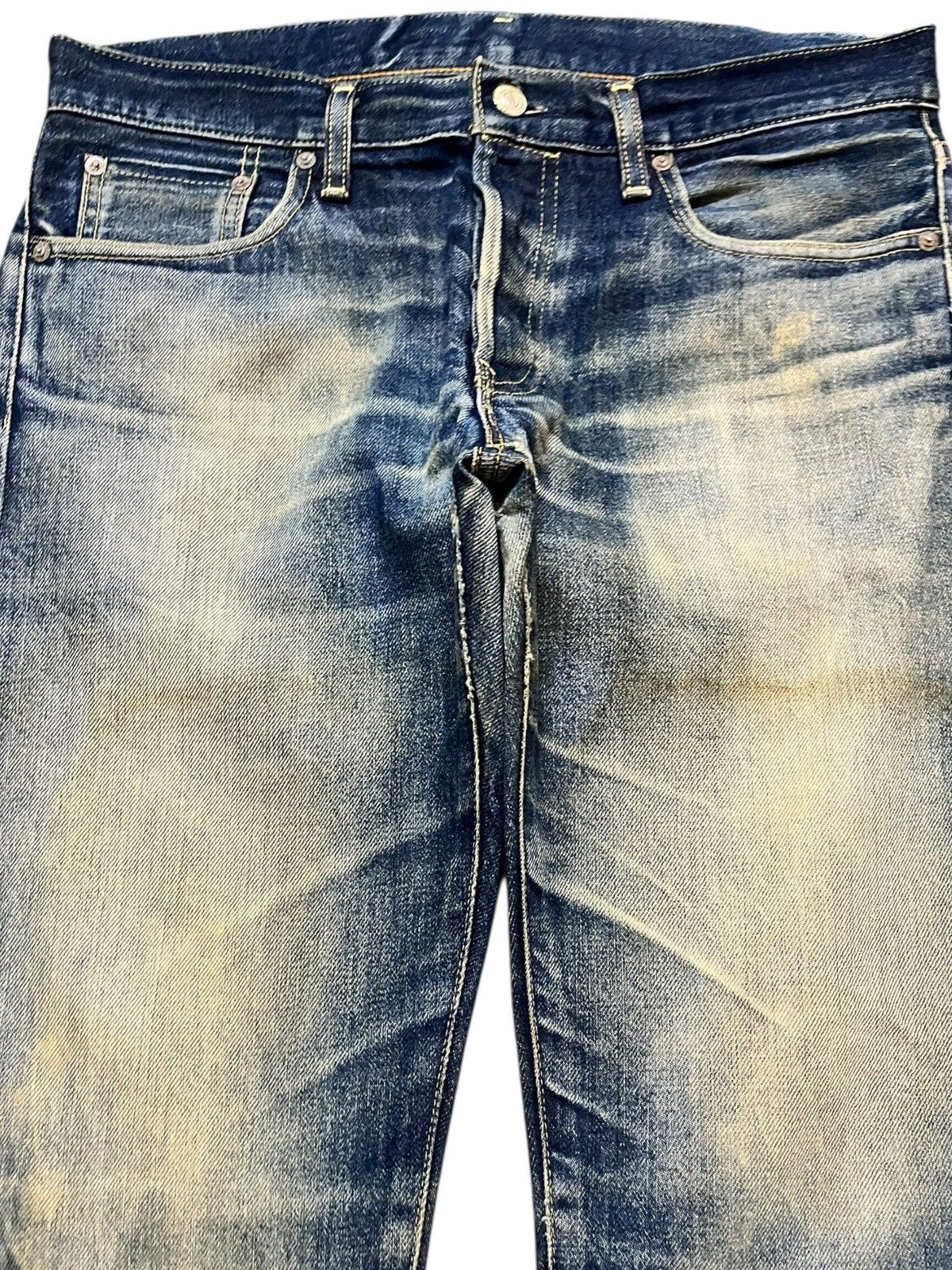 Uniqlo Vintage UJ Mudwash selvedge Grunge Denim Size US 33 - 2 Thumbnail