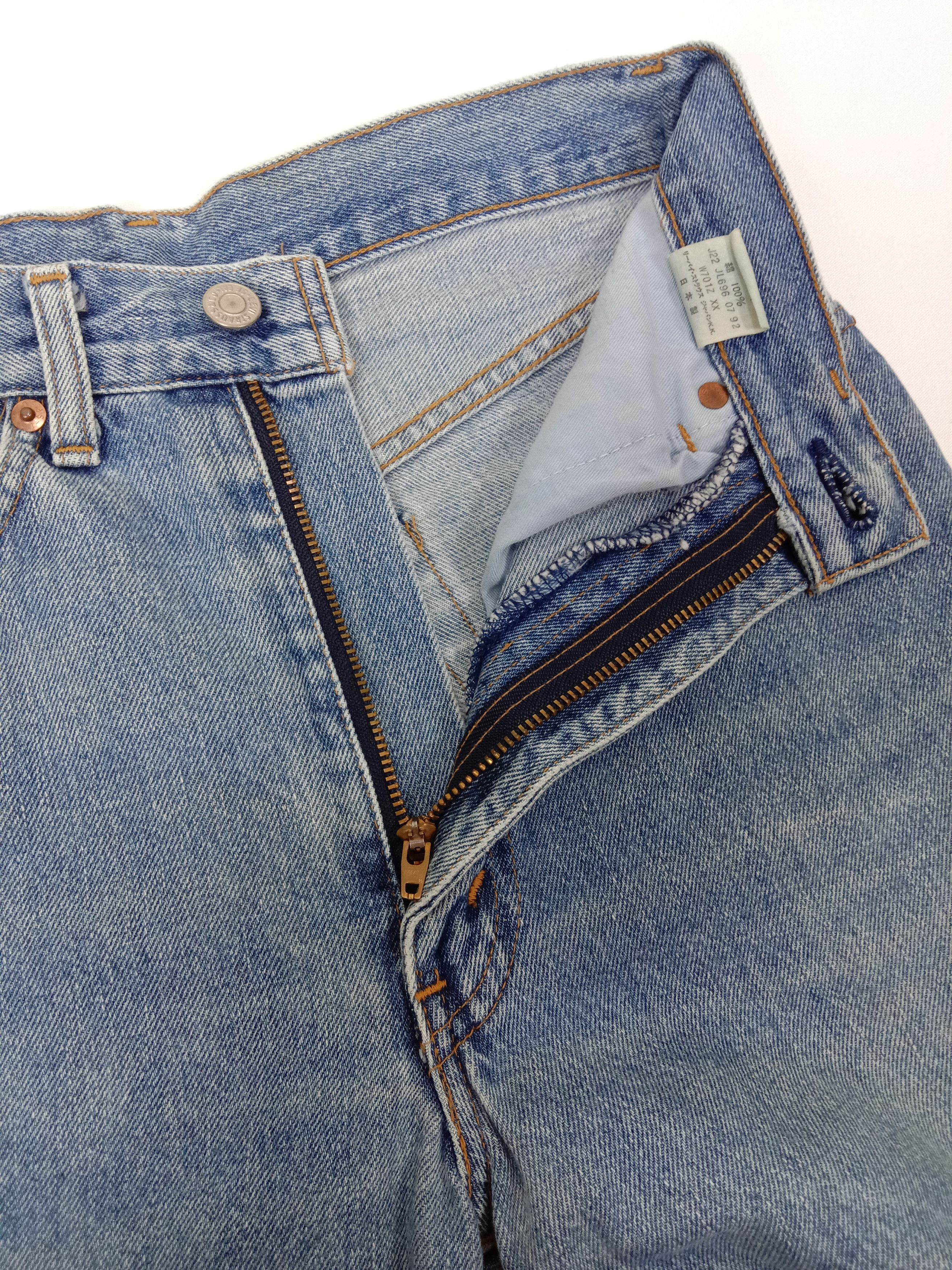 Levi's Vintage 90s Levi's 701 Big E Selvedge Jeans Blue Wash Denim Size 26" / US 2 / IT 38 - 6 Thumbnail
