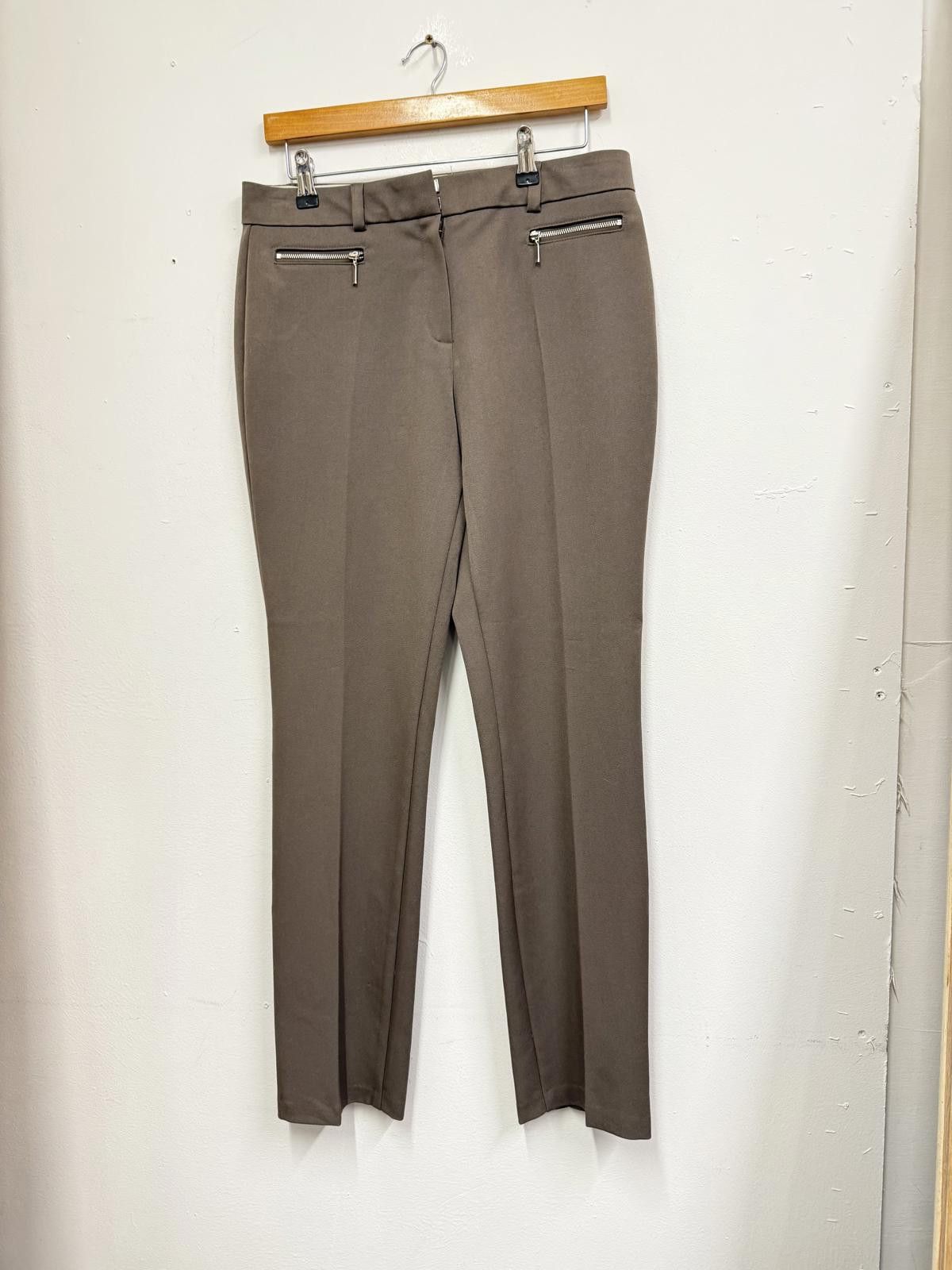 M.E. Sport M&S Collection Modern Slim Taupe Trousers UK 12 Medium Size 30" / US 8 / IT 44 - 1 Thumbnail