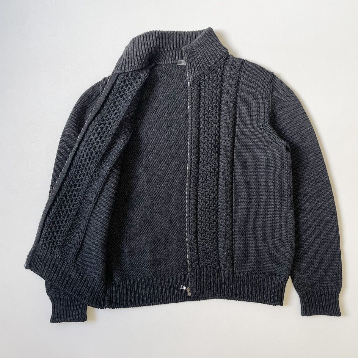 Prada A/W 10 Heavy Wool Drivers Zip Cardigan Size US L / EU 52-54 / 3 - 10 Thumbnail