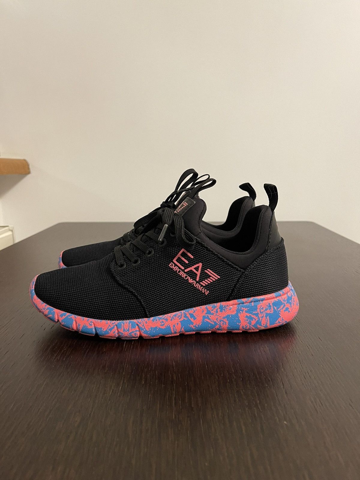 Emporio Armani EA7 black training sneakers Size US 5.5 / IT 35.5 - 4 Thumbnail