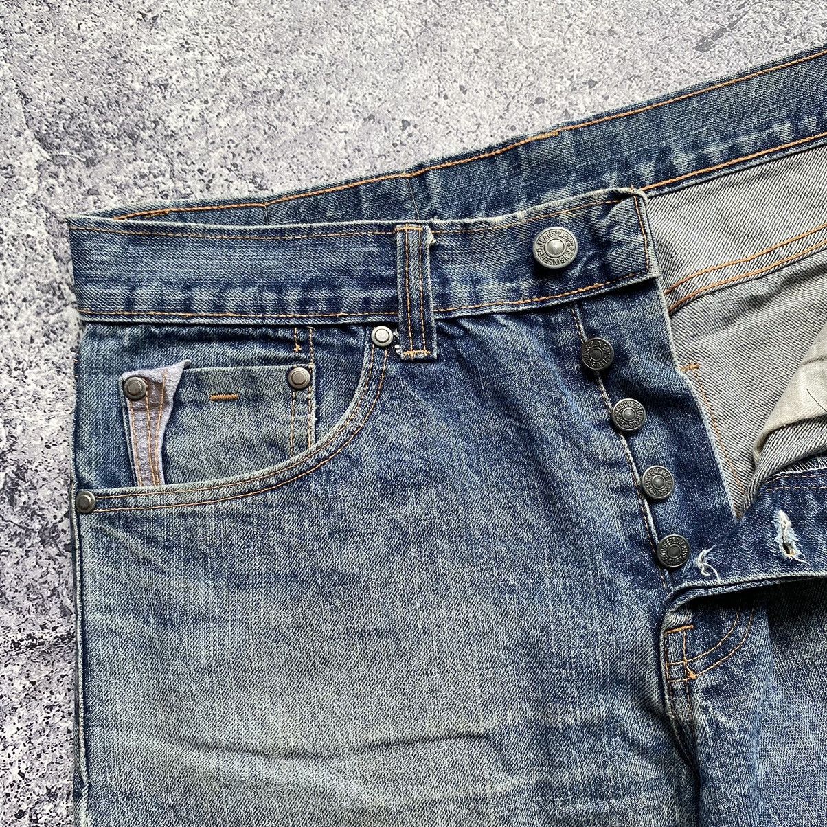 Levi's Rare Vintage💥 LEVIS 501 Big E Distressed Selvedge Jeans Size US 33 - 7 Thumbnail
