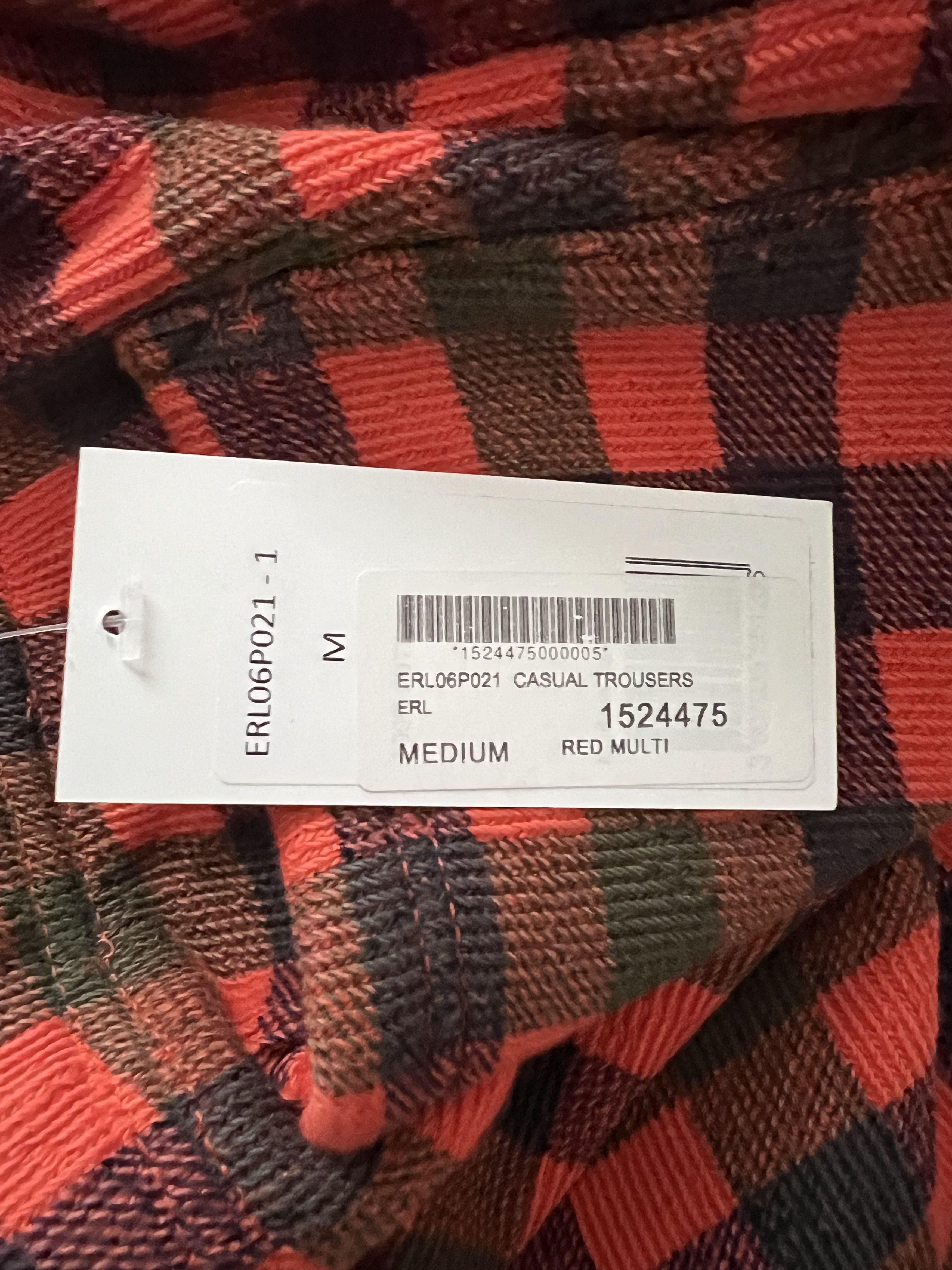ERL Checked Fleece-Cotton Trousers Size US 32 / EU 48 - 12 Thumbnail