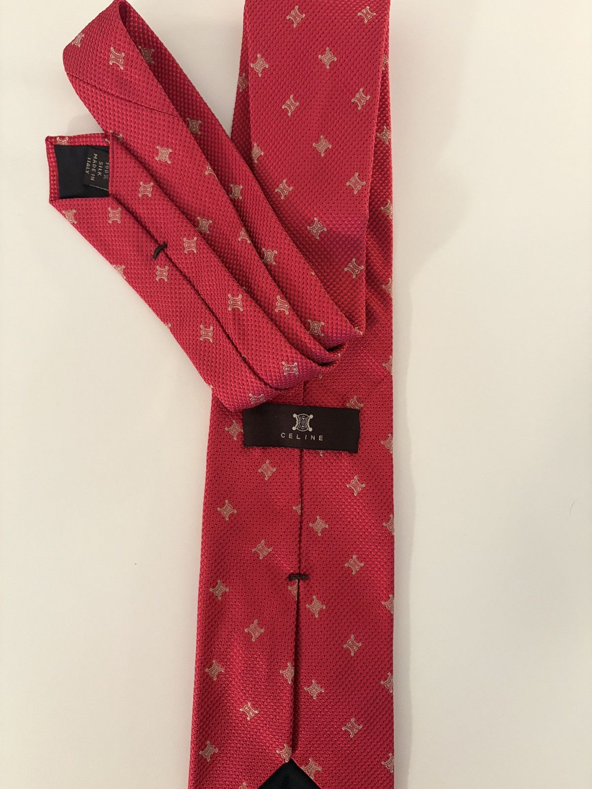 Celine Vintage Celine Gold Logo Tie Size ONE SIZE - 2 Thumbnail