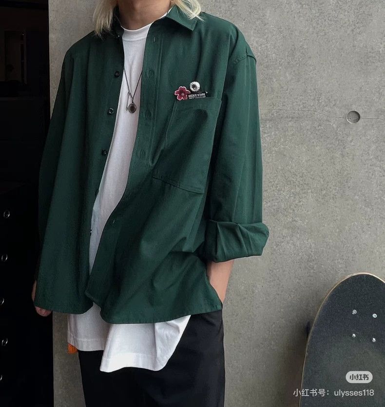 Song For The Mute Song For The Mute Men's badge long-sleeved shirt Size US S / EU 44-46 / 1 - 9 Thumbnail