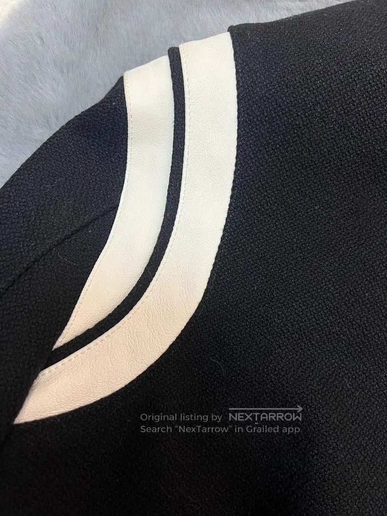 Saint Laurent Paris Saint Laurent Wool Leather Varsity Jacket. Size US L / EU 52-54 / 3 - 7 Thumbnail