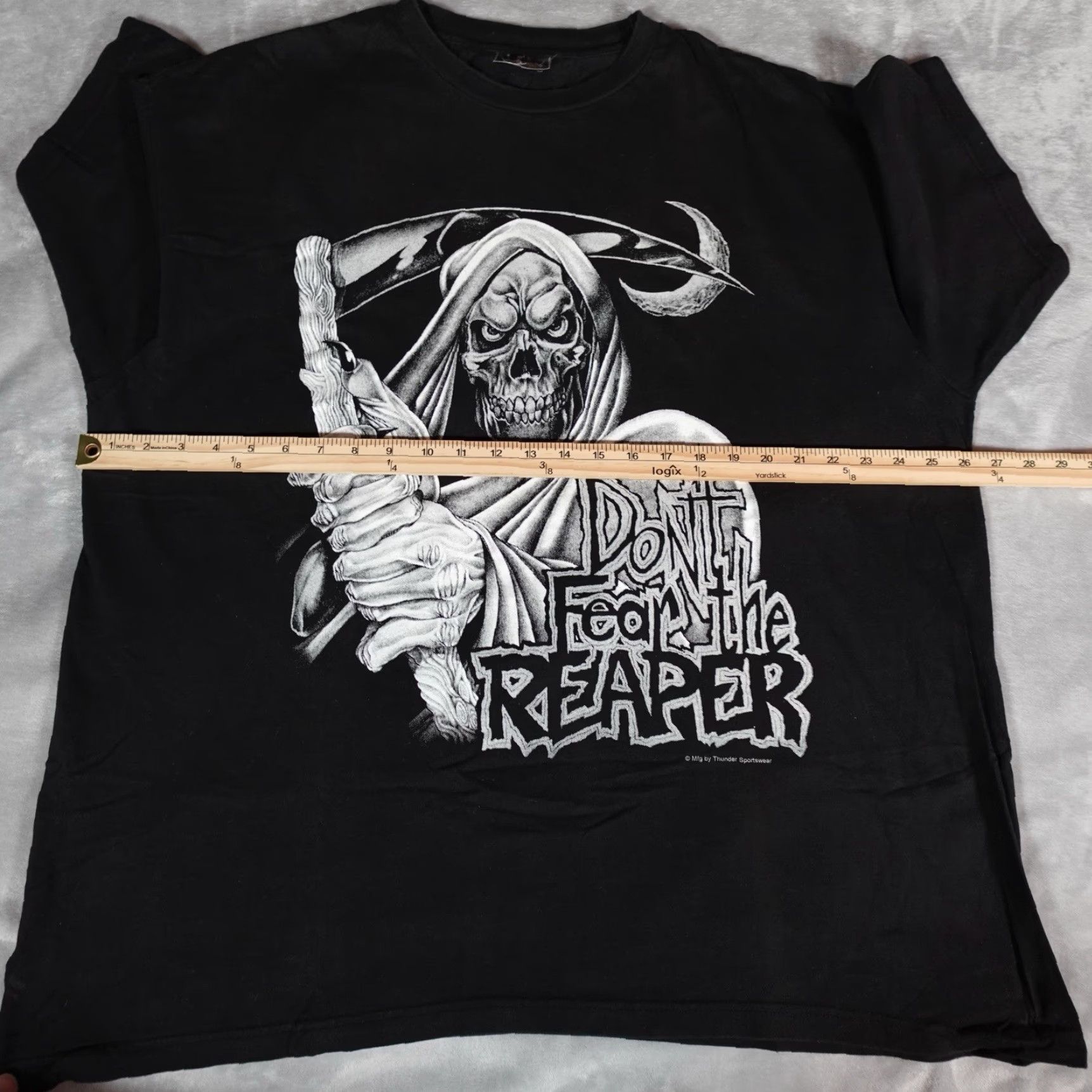 Vintage VINTAGE American Thunder T-Shirt Mens 2XL Black Crew Neck Short Sleeve Graphic Print Biker Grunge Y2K Fade Size US XXL / EU 58 / 5 - 7 Thumbnail