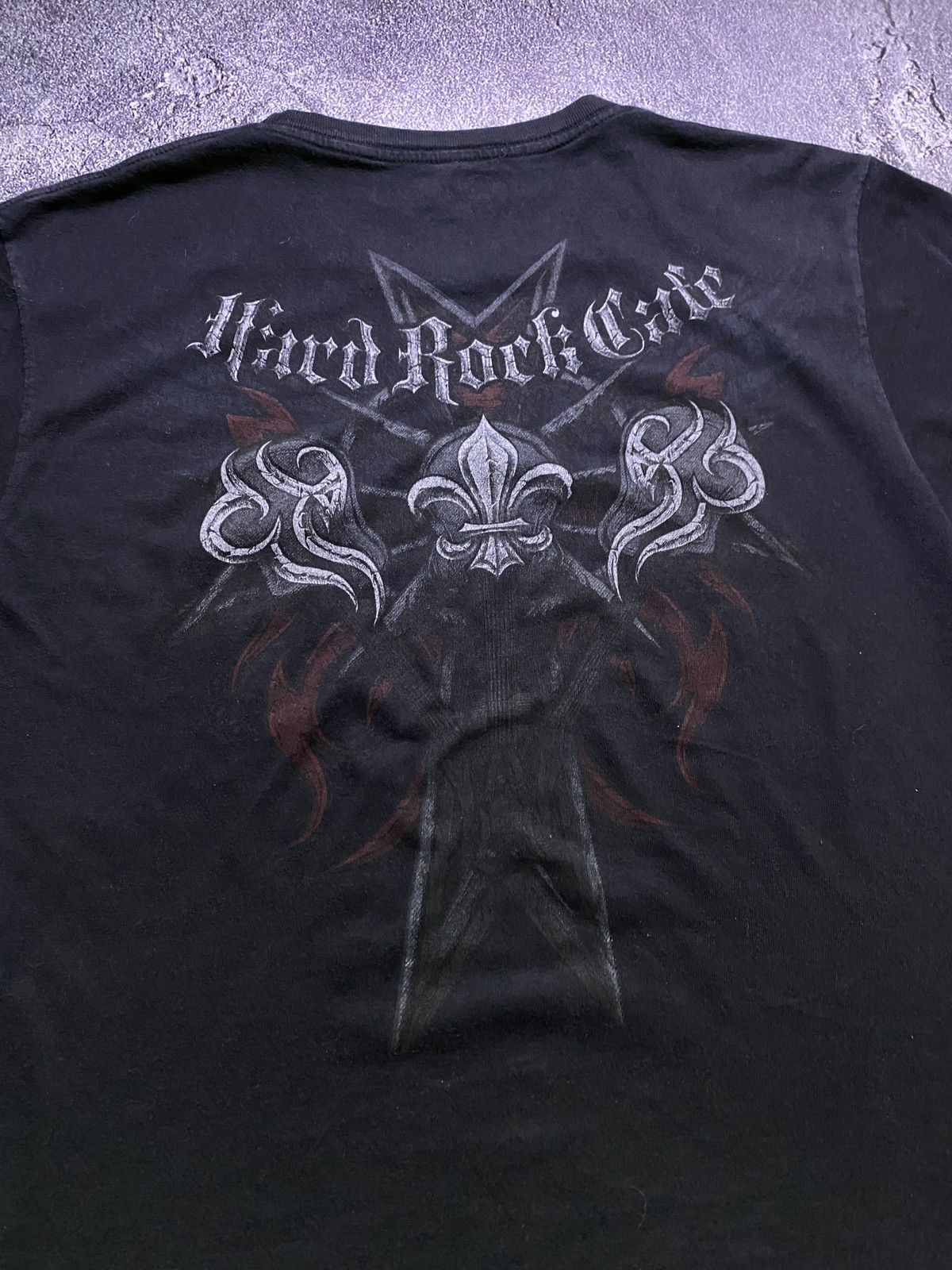 Affliction Rare Hard Rock Cafe Skulls Cross Y2K Affliction Style Tee Size US M / EU 48-50 / 2 - 3 Thumbnail