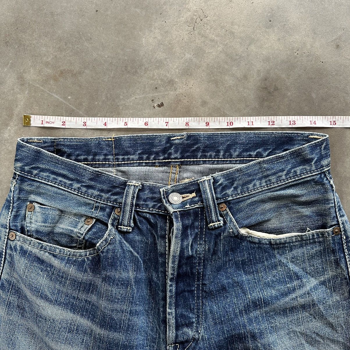 Japanese Brand Vintage Japanese Redline Distress Faded Denim Jean Pant W29 Size US 29 - 8 Thumbnail