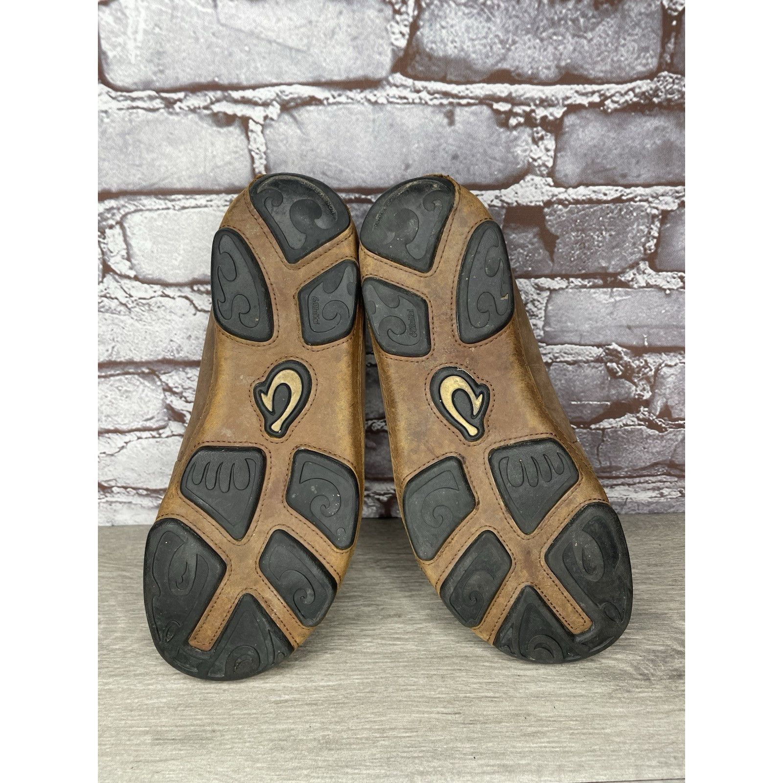 Olukai OluKai Moloa Brown Toffee Leather Slip On Loafers Casual Sho Size US 9 / EU 42 - 6 Thumbnail
