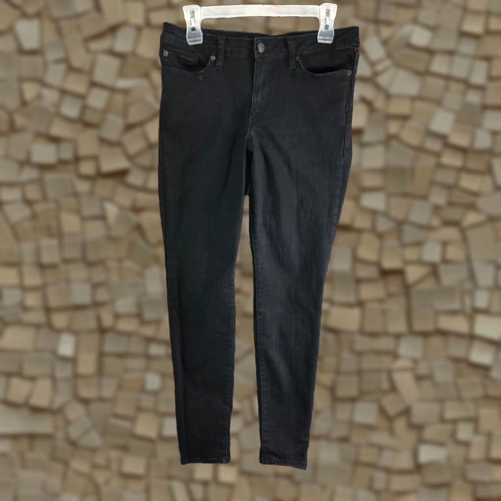 Gap Gap Womens Size 10 Black Legging Skinny Dark Wash Jeans Mens Womens Girls Size 32" / US 10 / IT 46 - 1 Thumbnail