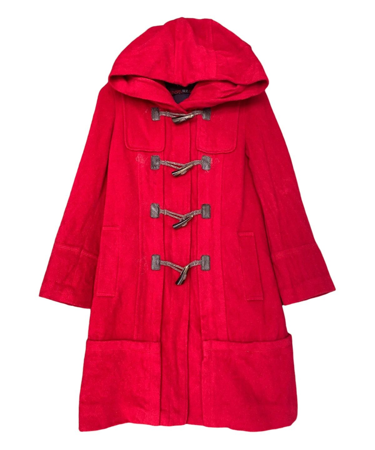 Japanese Brand ATSURO TAYAMA Duffel Coat Hoodie Size US S / EU 44-46 / 1 - 1 Thumbnail