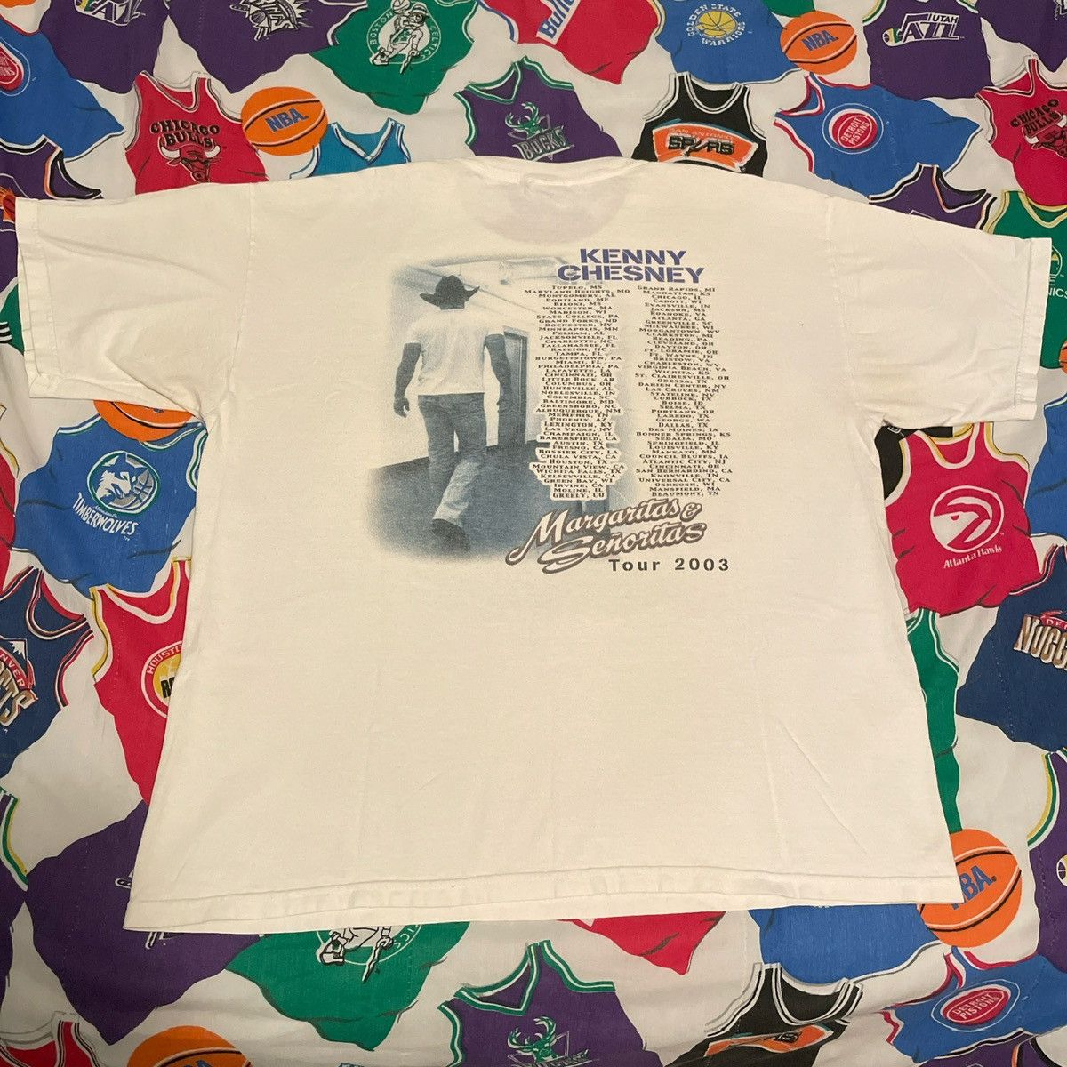 Band Tees × Vintage Vintage 2003 Kenny Chesney Country Artist Music Tour Tee Size US XL / EU 56 / 4 - 2 Thumbnail