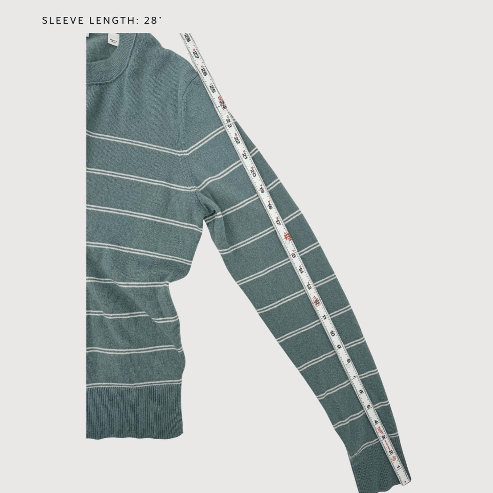 Vince Vince Wool Cashmere Striped Sweater Sage Green Size M Size M / US 6-8 / IT 42-44 - 9 Thumbnail