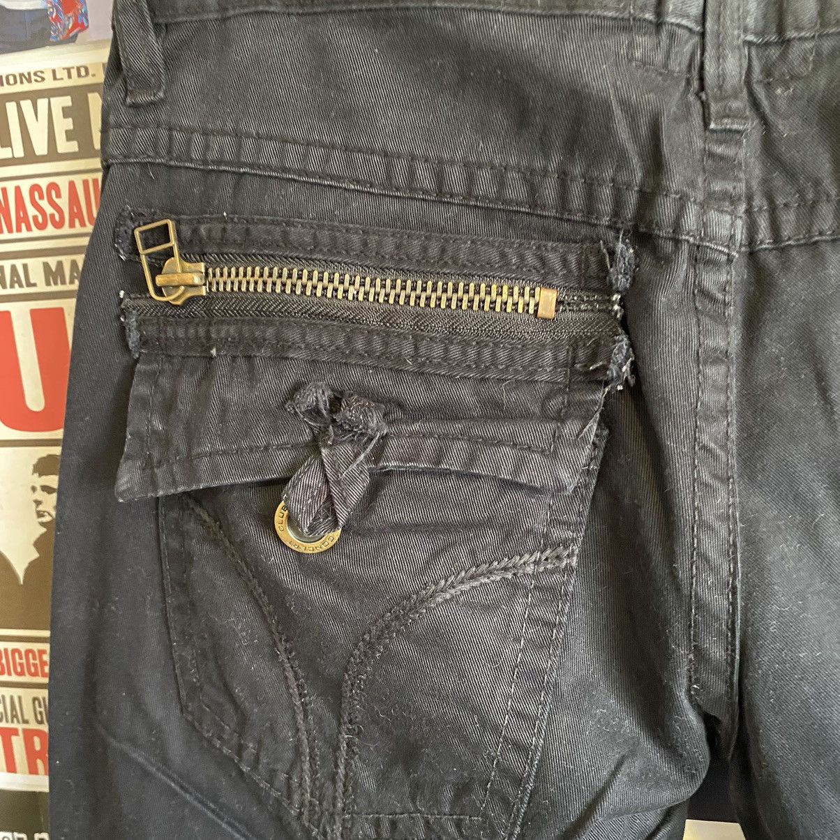 Vintage Vintage Lolita Black Denim Jeans Size US 32 / EU 48 - 11 Thumbnail