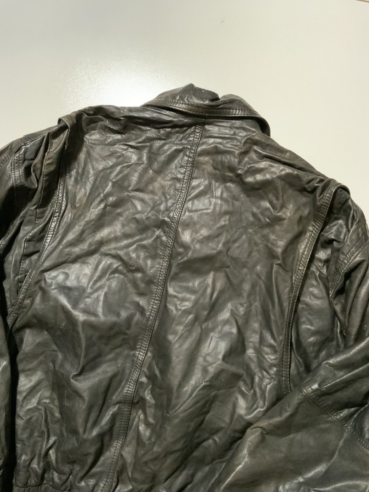 Vintage Vintage Motorcycle Bike Lamb Goat Skin Zip Bomber Jacket Size US L / EU 52-54 / 3 - 11 Thumbnail