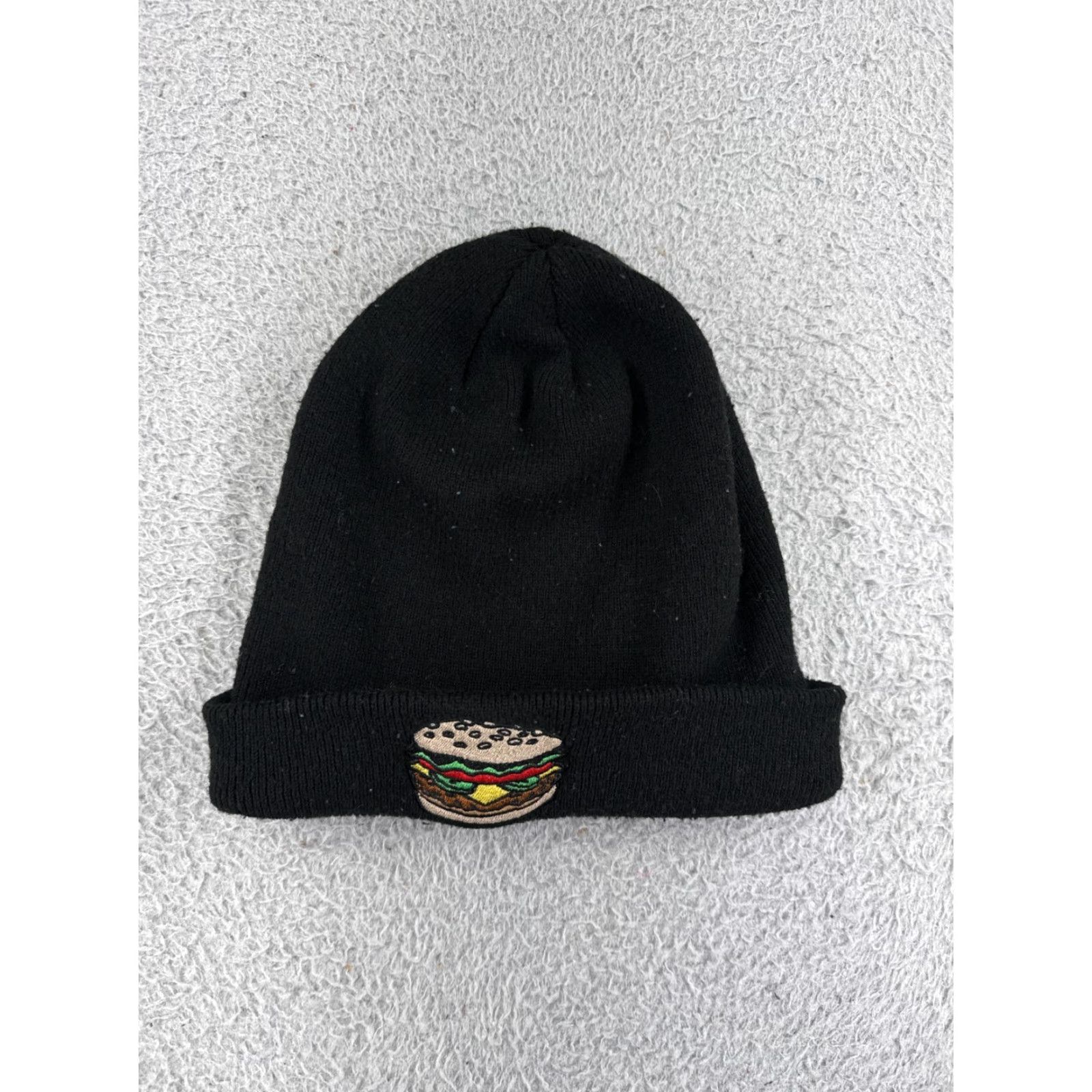 Coal Coal Headwear Beanie Adult One Size Black Acrylic Embroidered Hamburger Hat Men Beanie Logo Ski Fall Winter 2000s Mens Size ONE SIZE - 2 Thumbnail