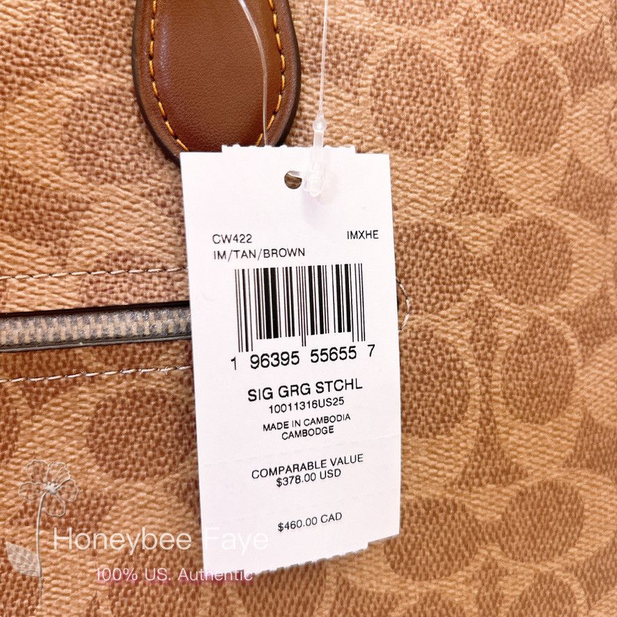 Coach Georgia Satchel In Signature Canvas CW422 Size ONE SIZE - 3 Thumbnail