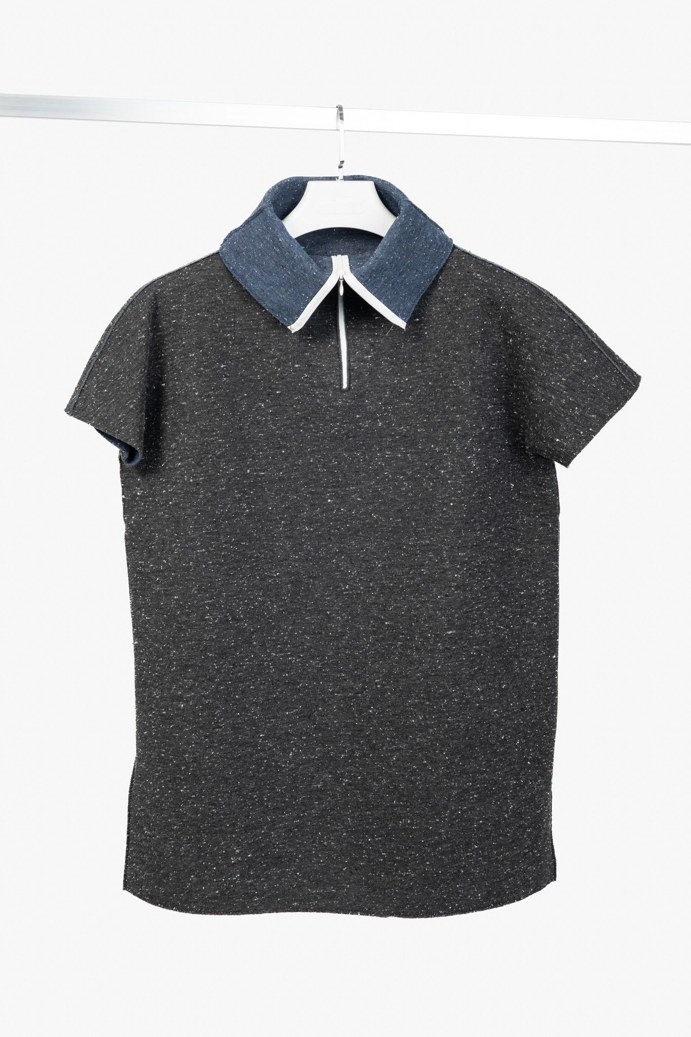 Marie Saint Pierre Marie Saint Pierre Reno Grey Speckled Neoprene Top Size XL / US 12-14 / IT 48-50 - 1 Thumbnail