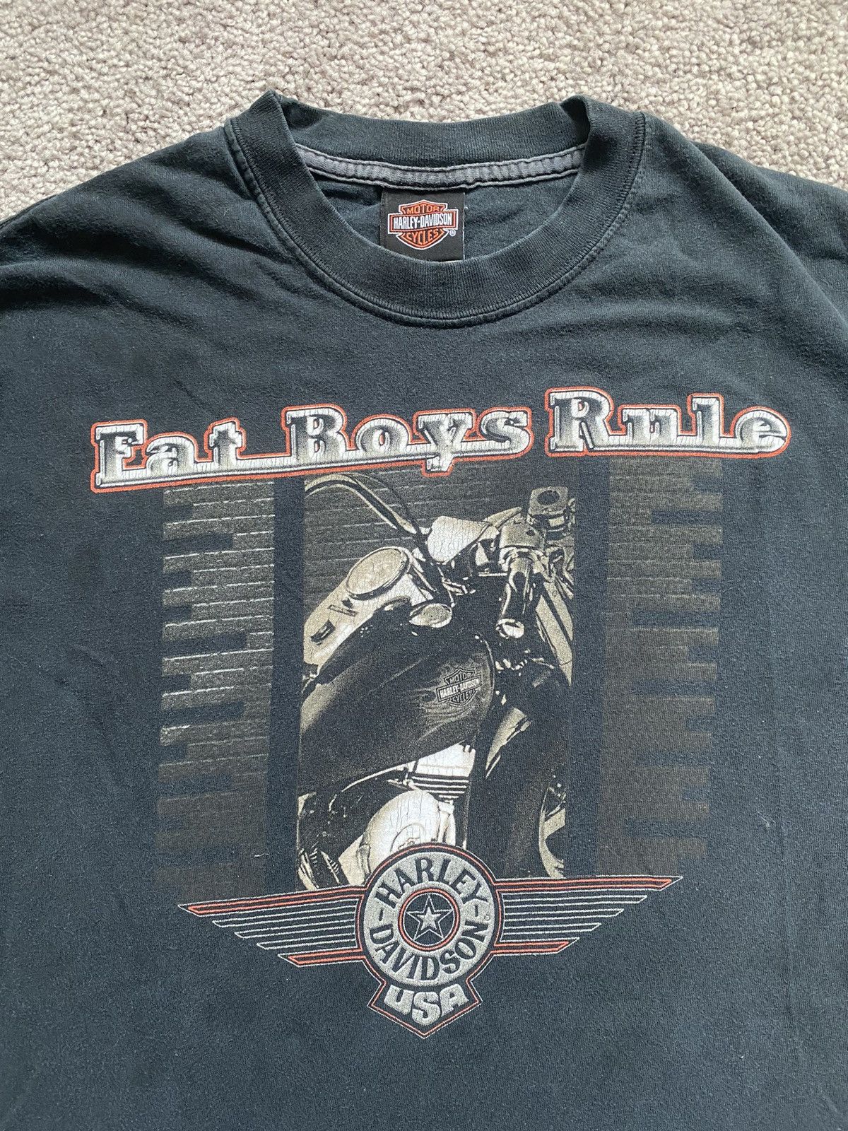 Harley Davidson × Vintage Vintage Y2K Harley Davidson Tee Shirt Size US L / EU 52-54 / 3 - 3 Thumbnail