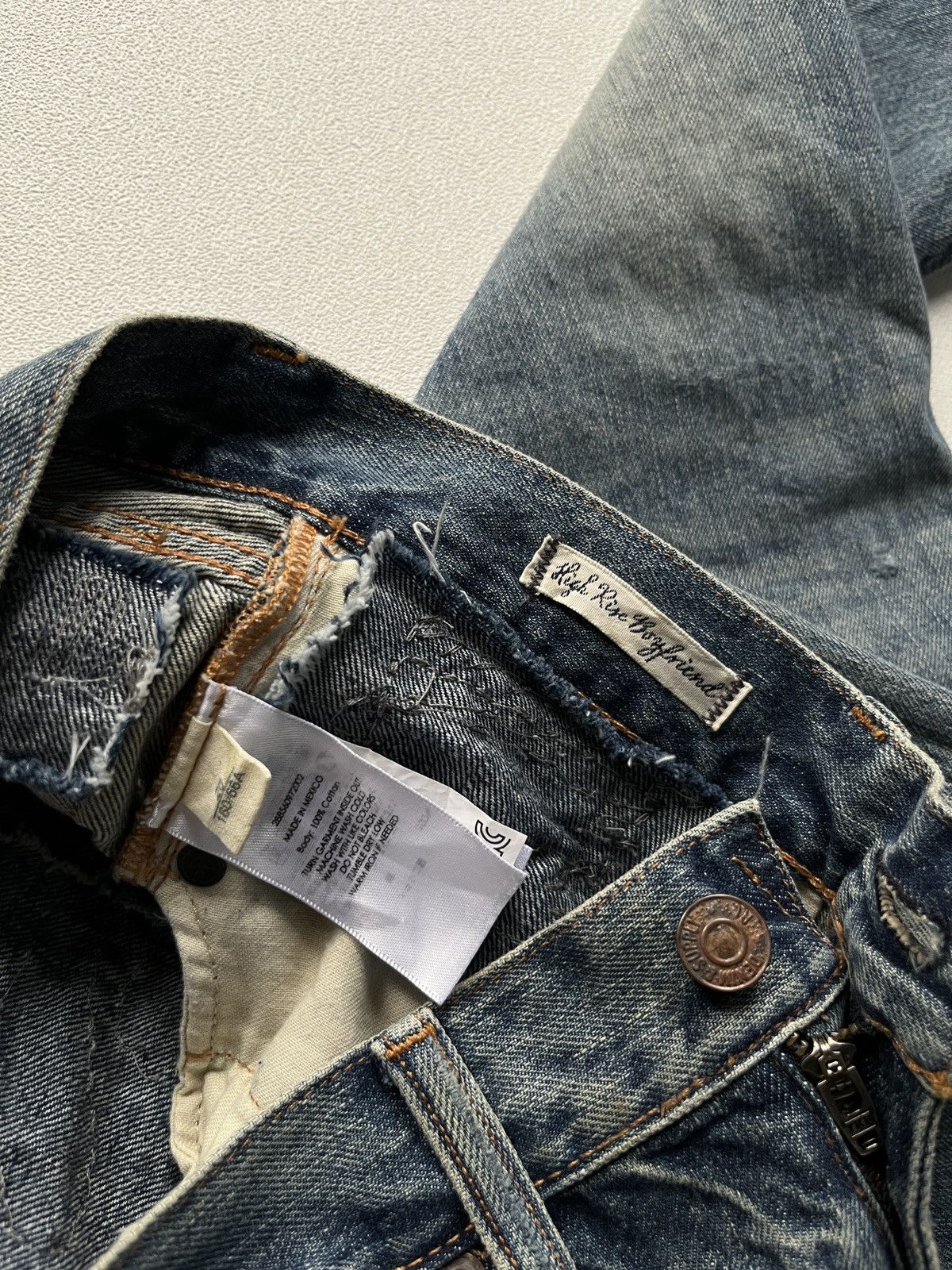 Denim & Supply Ralph Lauren Denim & Supply Ralph Lauren Distressed High Rise Boyfriend Size 27" / US 4 / IT 40 - 10 Thumbnail