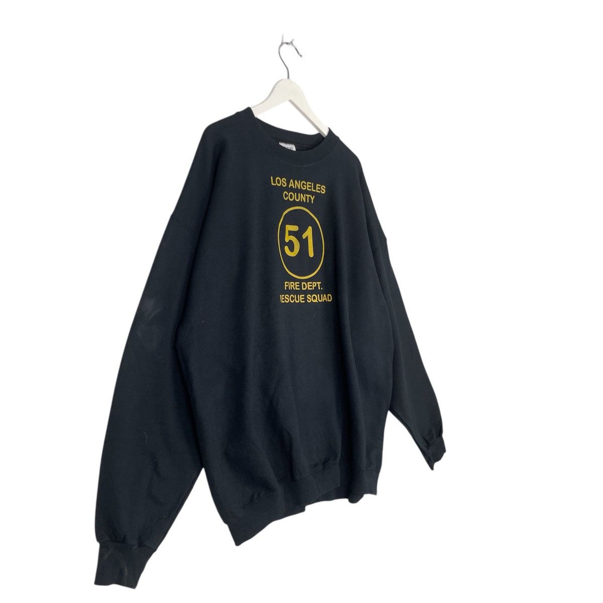Designer × Vintage Vintage Hoodie/sweater Los Angeles County Fire Dept Squad 51 Size US XXL / EU 58 / 5 - 3 Thumbnail