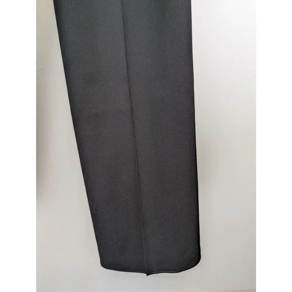 Balenciaga o1rshd1 Unisex Dry Wool Twill Tailored Pants in Black Size US 28 / EU 44 - 12 Thumbnail