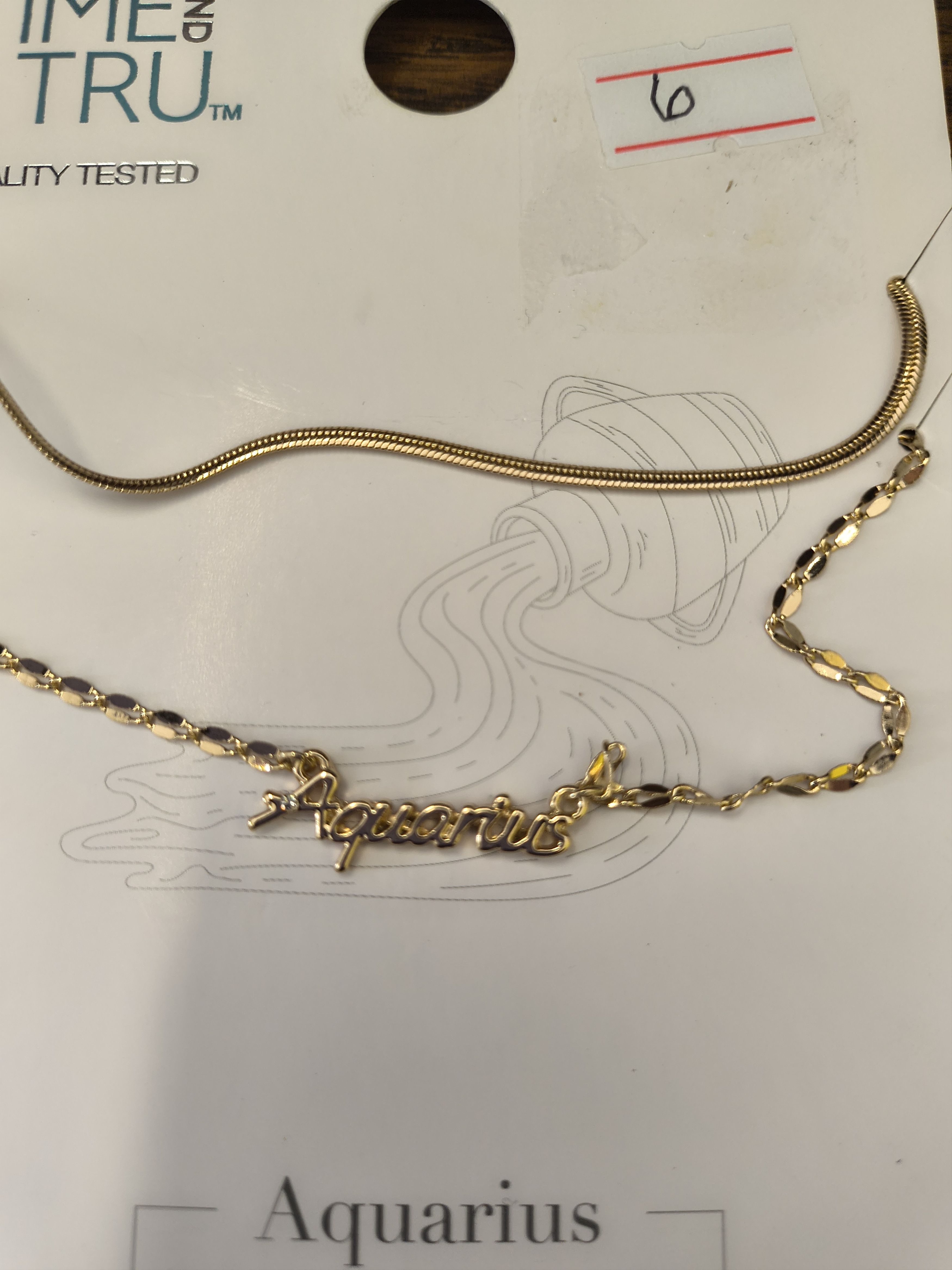 Walmart Time and Tru 2 set Aquarius Necklaces Size ONE SIZE - 2 Thumbnail