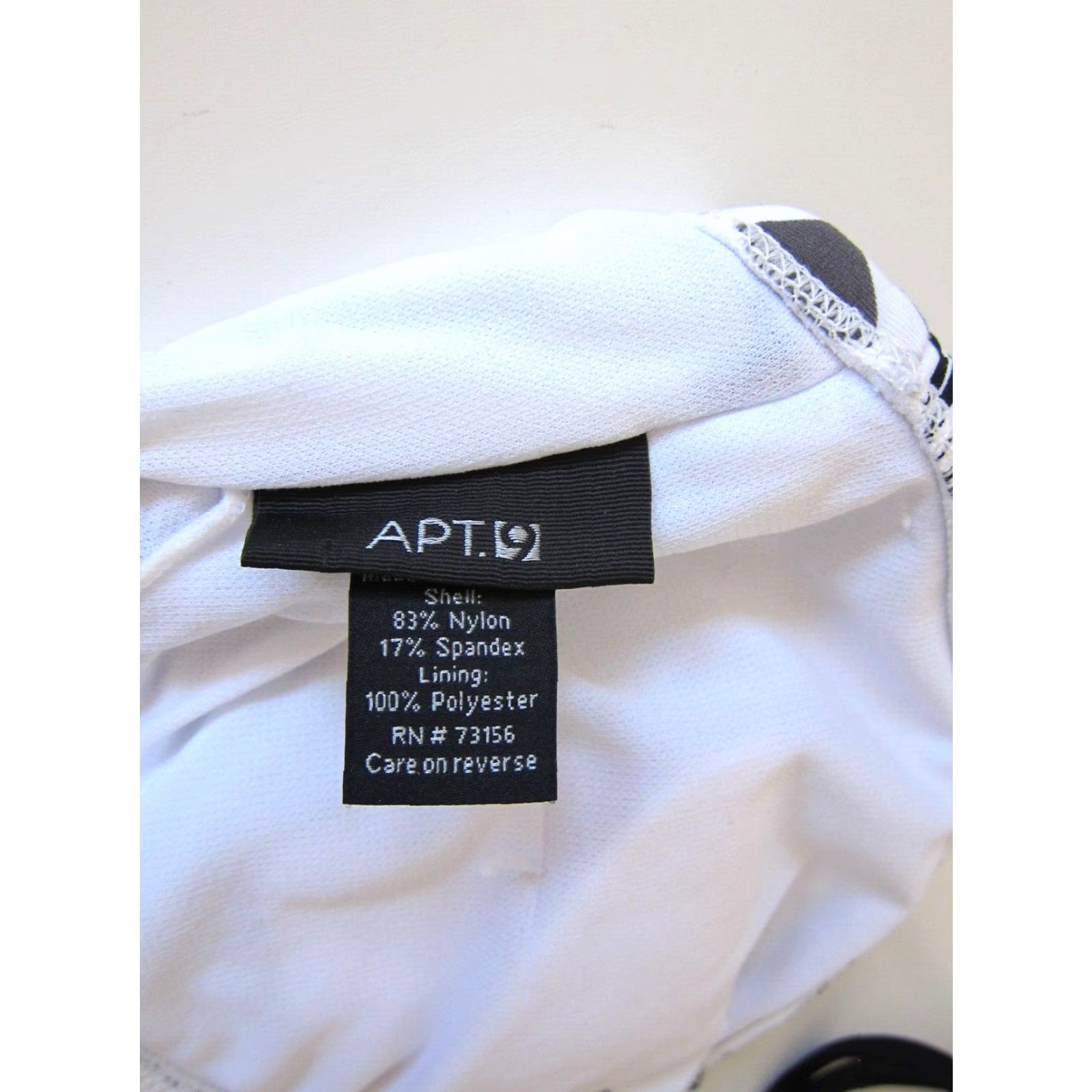 Apt. 9 Apt. 9 Black Grey White Geometric Built In Bra Halter Swimsuit Top Women 10 Size L / US 10 / IT 46 - 4 Thumbnail