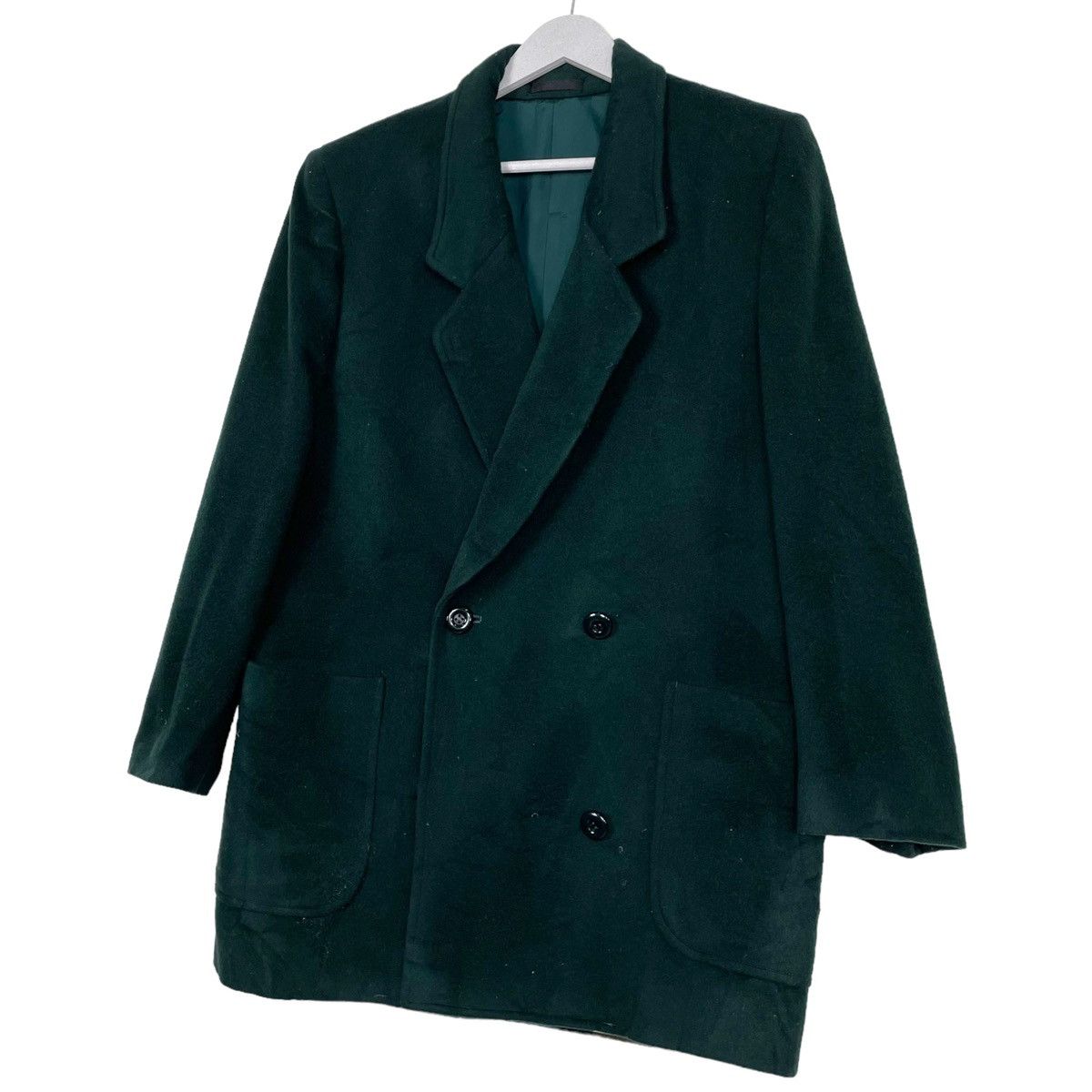 Burberry Prorsum × Vintage 💥VINTAGE BURBERRYS EMERALD GREEN WOOL JACKET COAT Size US M / EU 48-50 / 2 - 2 Thumbnail