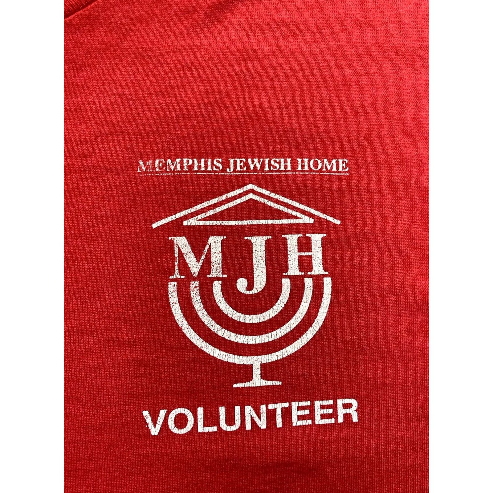 Vintage VINTAGE Memphis Jewish Home 1992 T-shirt Men Large Red 90s USA Single Stitch Size US L / EU 52-54 / 3 - 4 Thumbnail