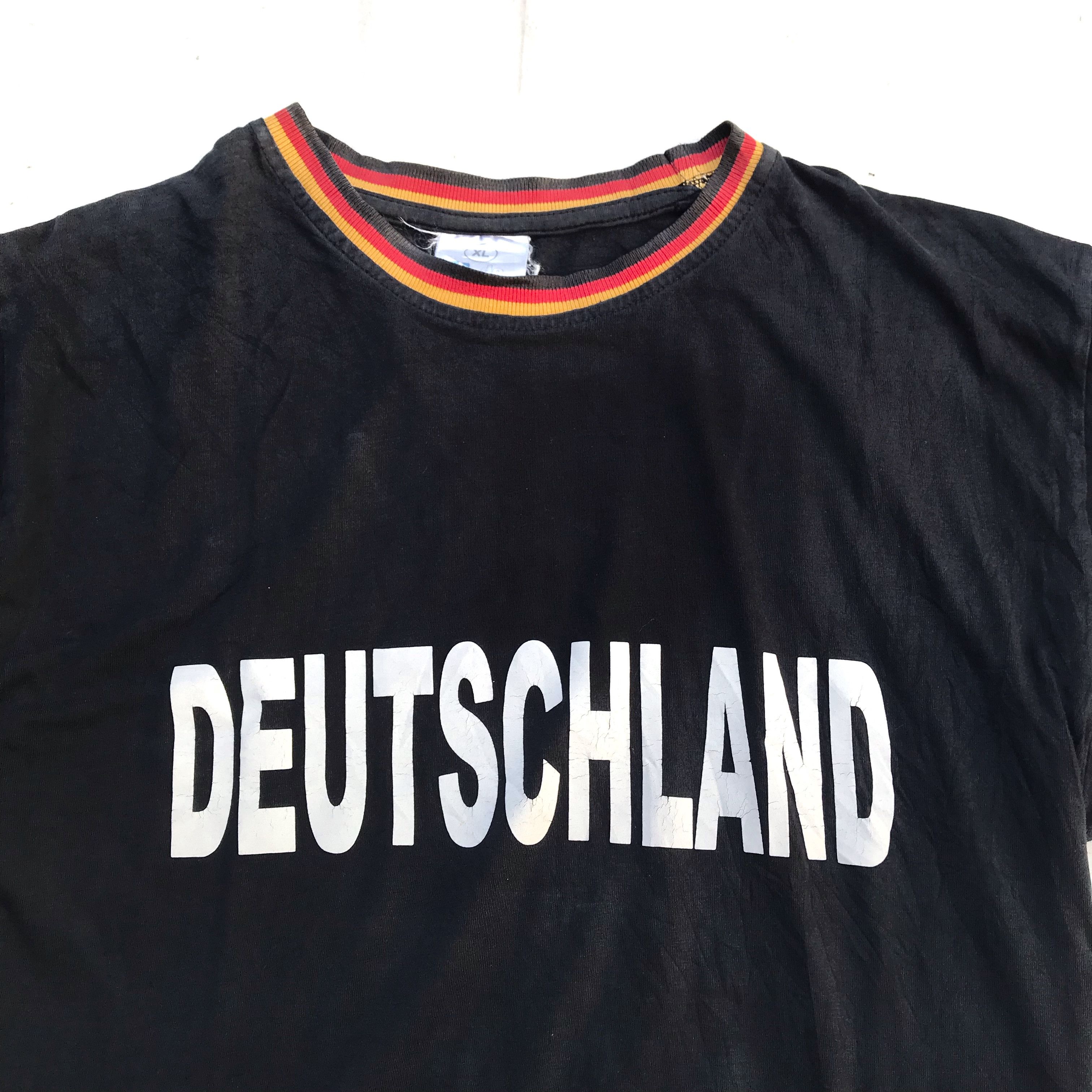 Vintage Vintage germany Deutschland Ringer Black Tshirt Tee Size US L / EU 52-54 / 3 - 2 Thumbnail