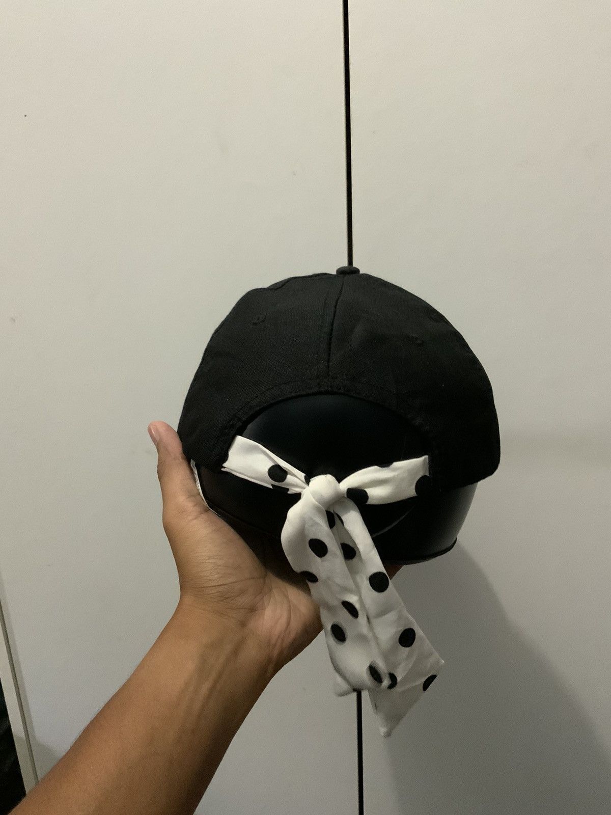 Hat Club Ribbon Adjustable Polkadot Hat Size ONE SIZE - 3 Thumbnail